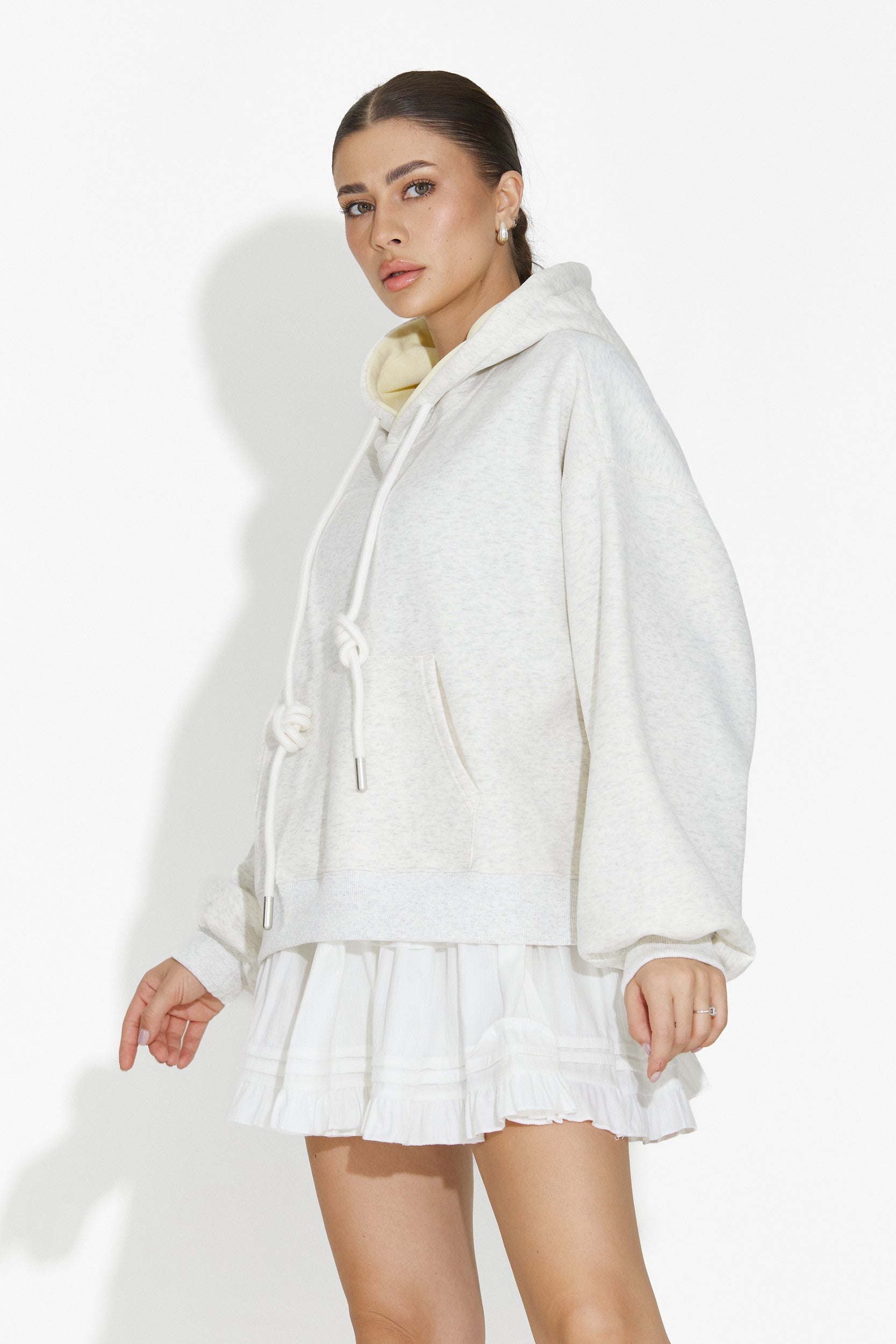 Gonna Bianca Casual Sinoma Bogas per Signore