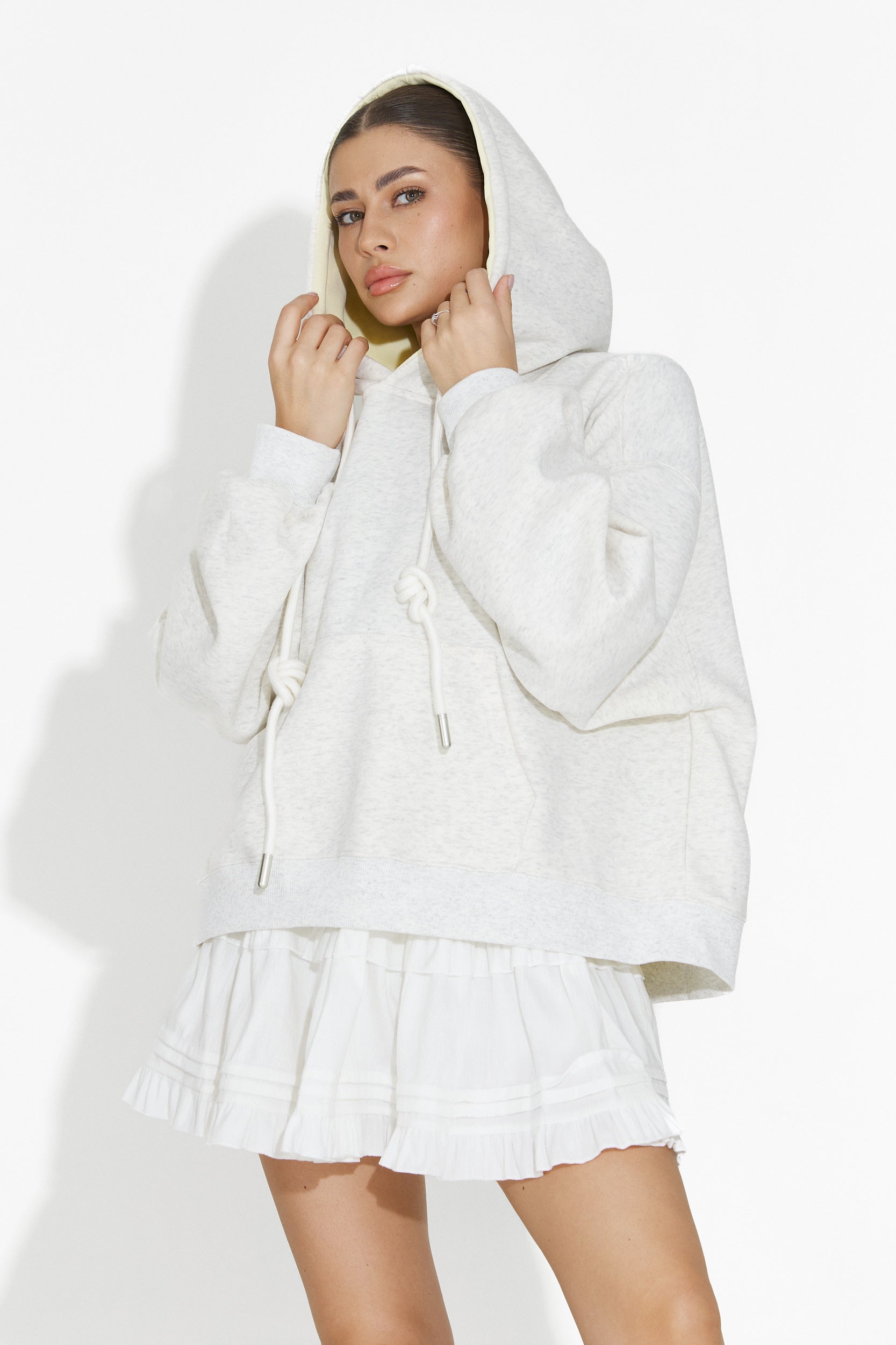 Gonna Bianca Casual Sinoma Bogas per Signore