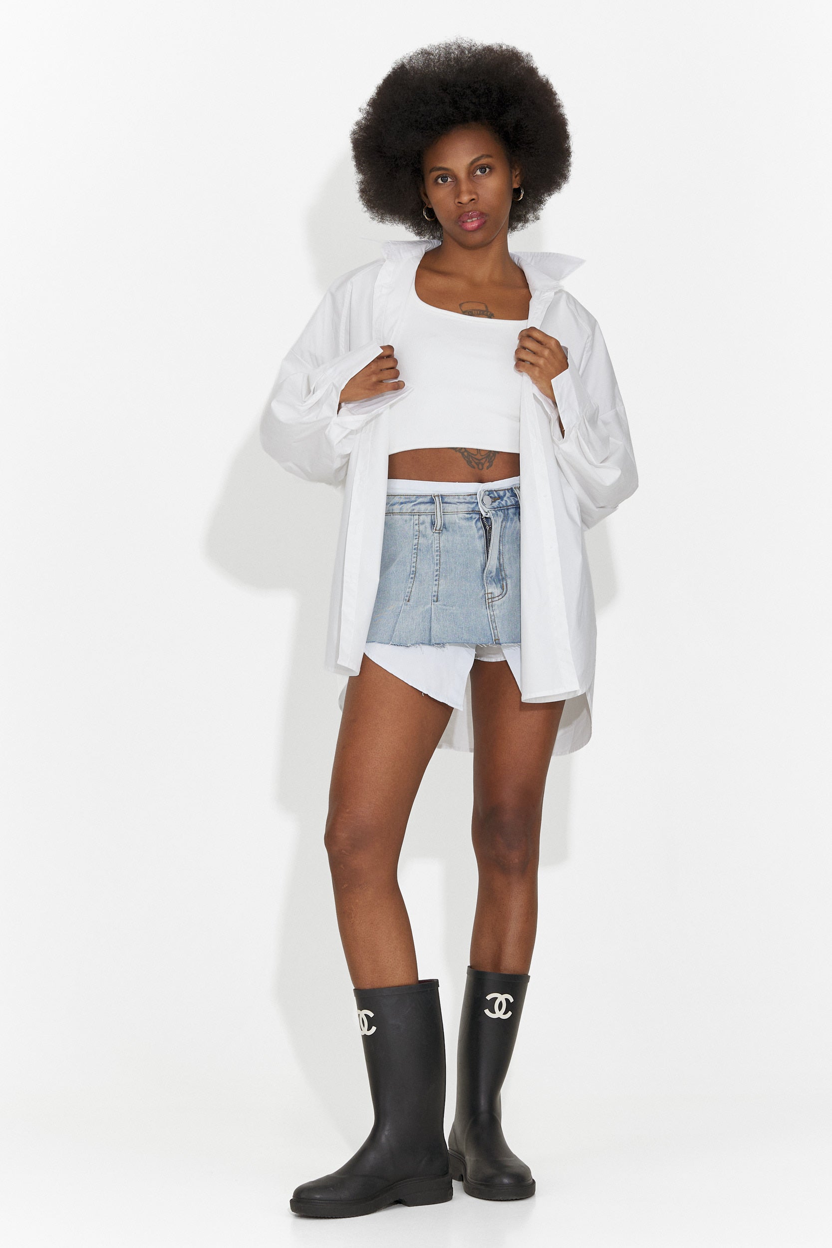 Gonna blu casual per donne di Iustina Bogas