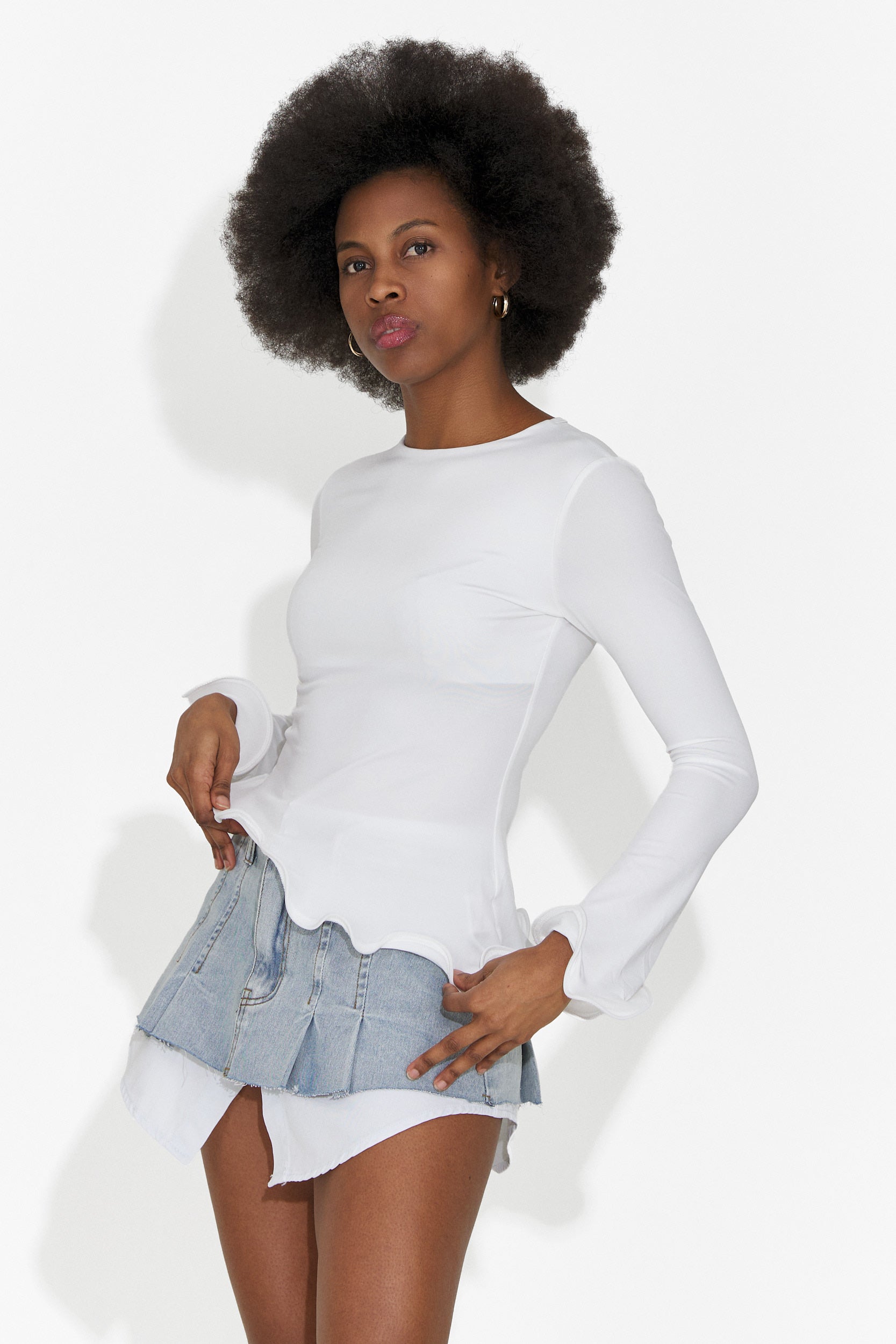 Gonna blu casual per donne di Iustina Bogas