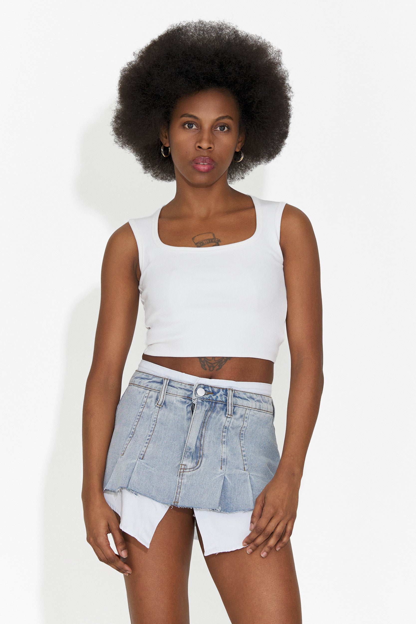 Gonna blu casual per donne di Iustina Bogas