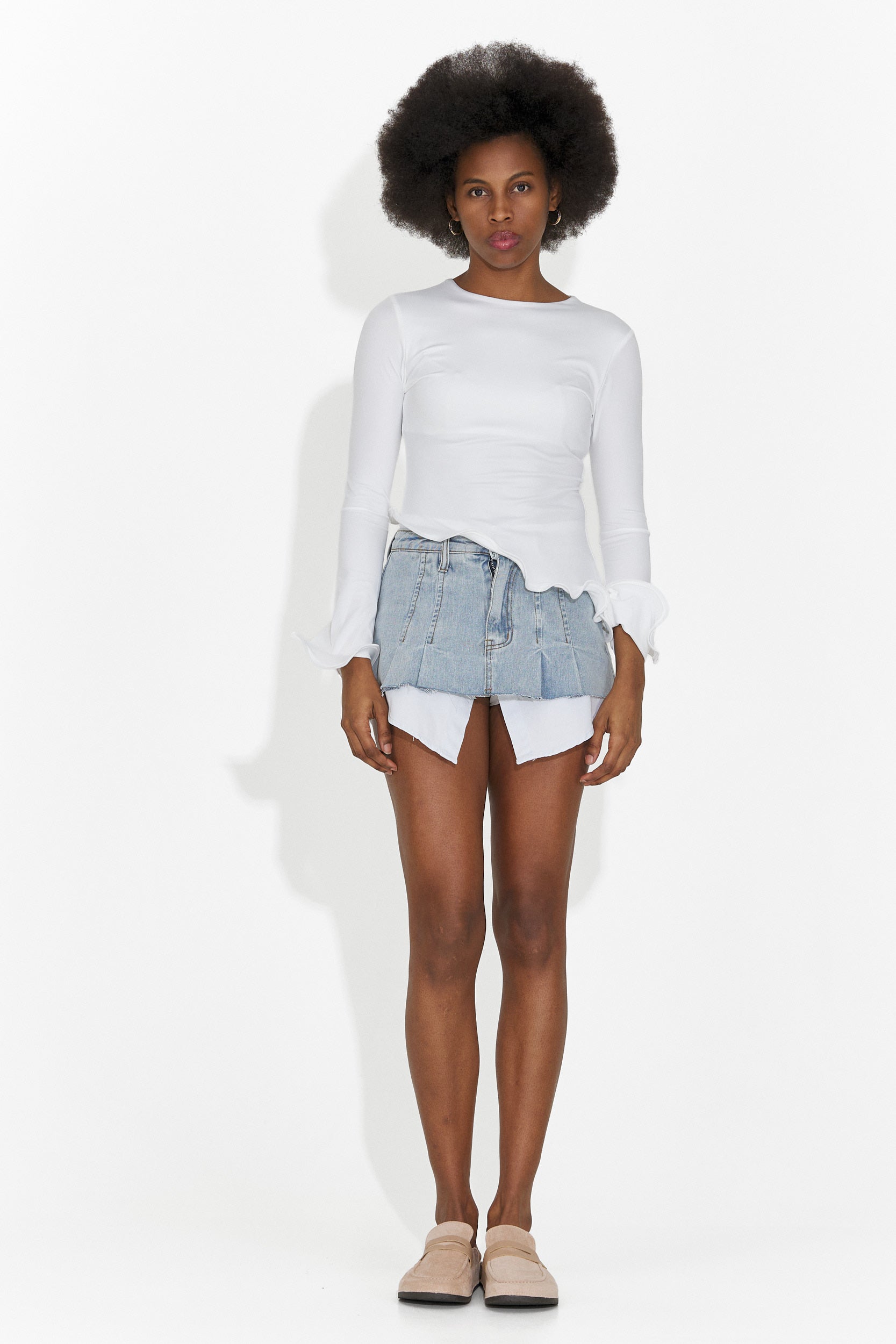 Gonna blu casual per donne di Iustina Bogas