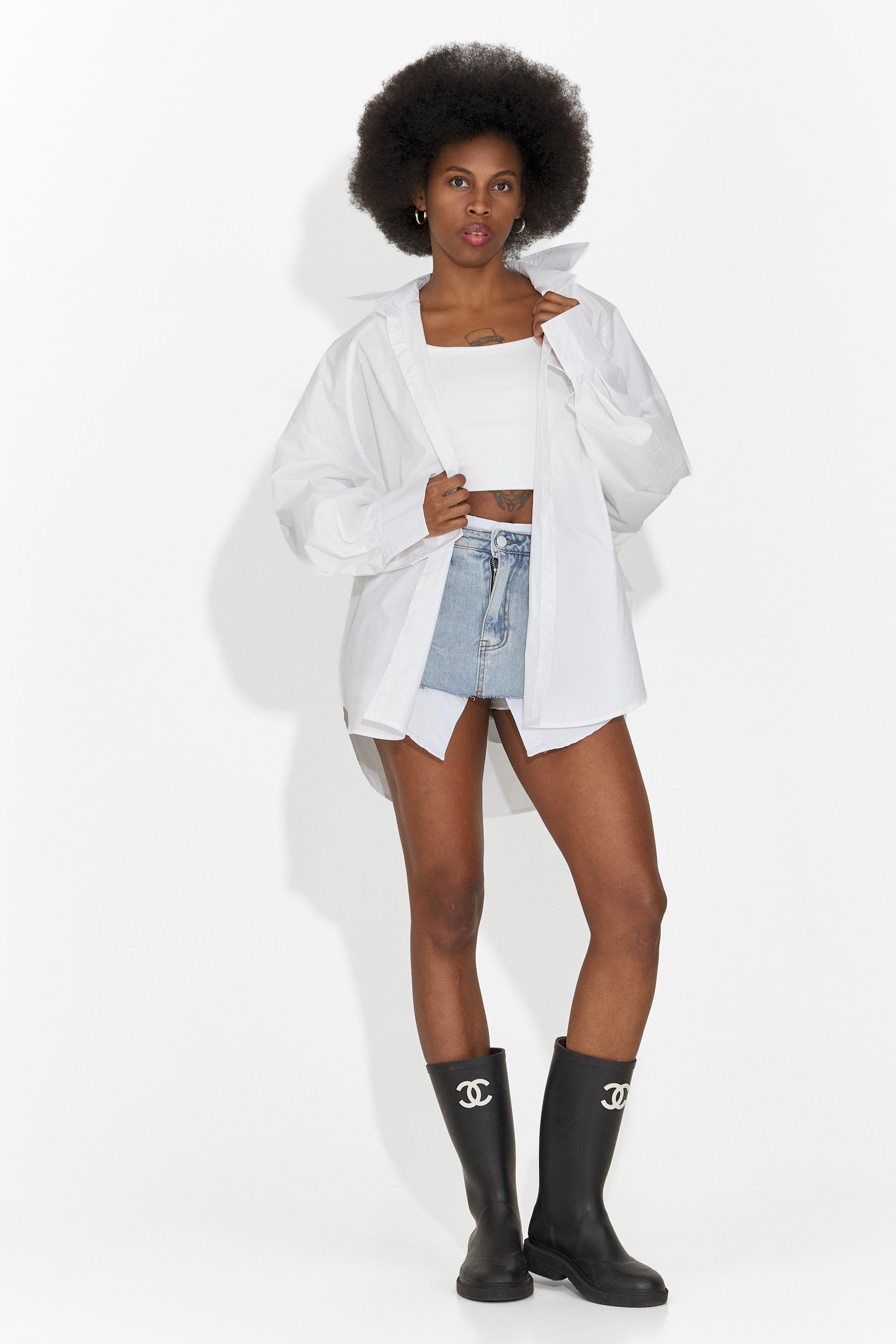 Gonna blu casual per donne di Iustina Bogas