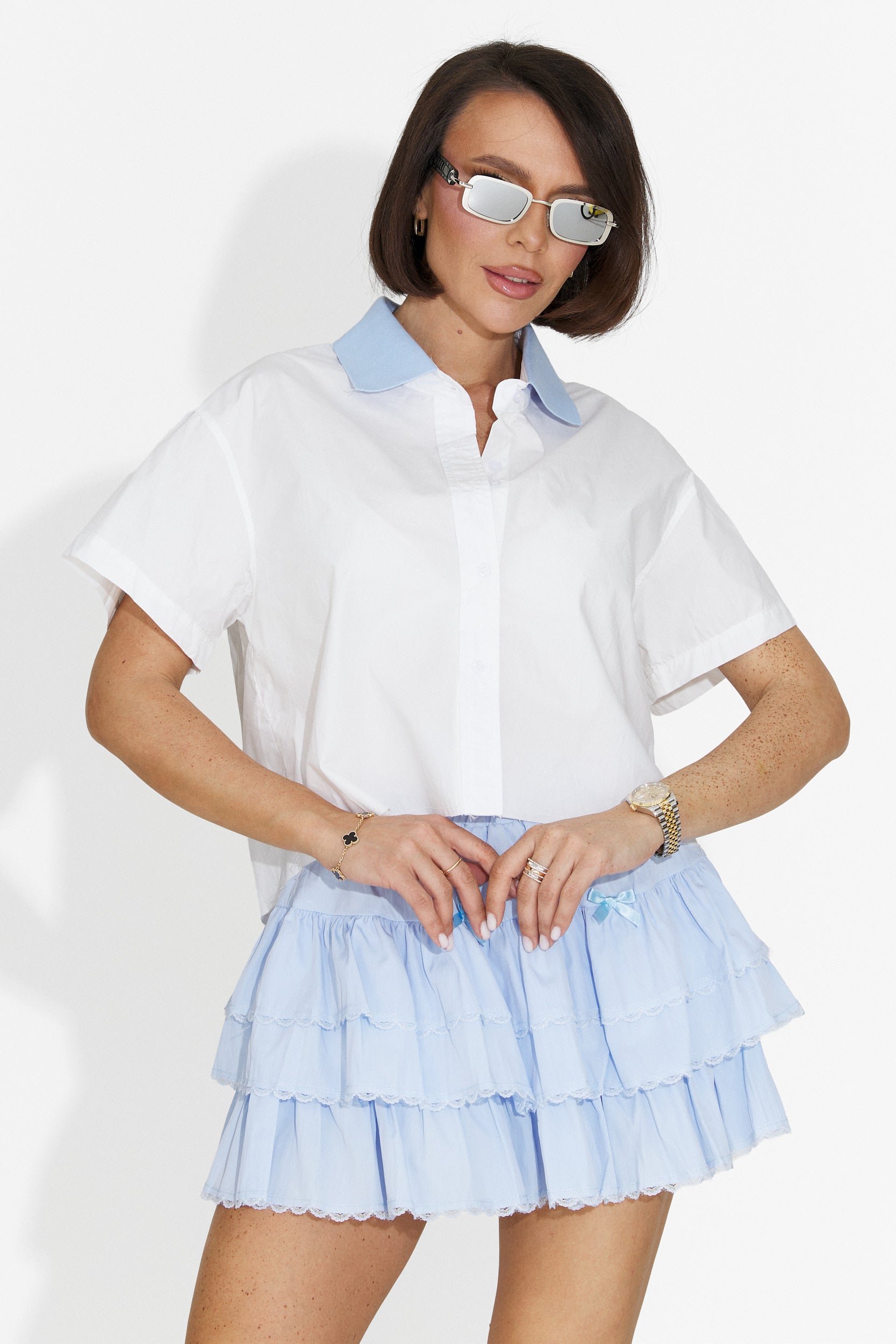 Gonna blu casual per donne Ysucle Bogas