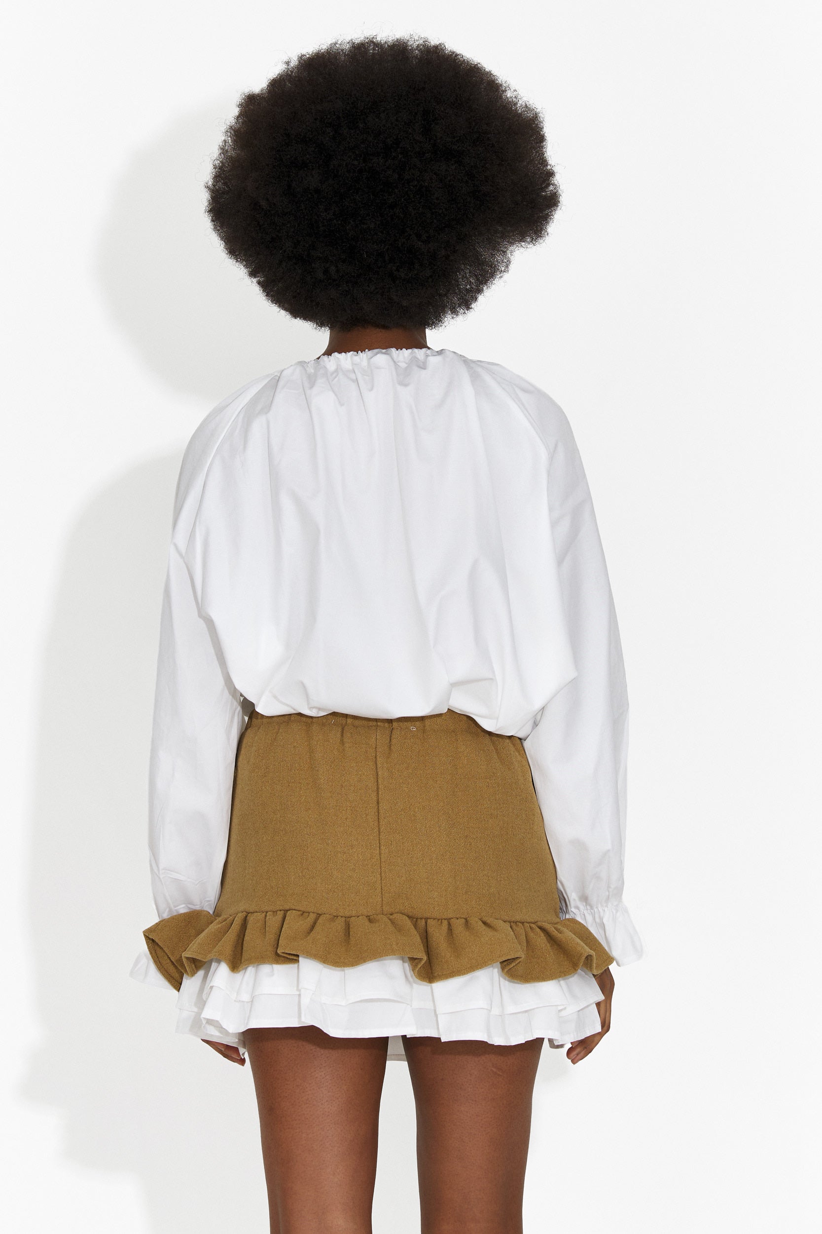 Gonna Casual Marrone di Helenia Bogas per Donne