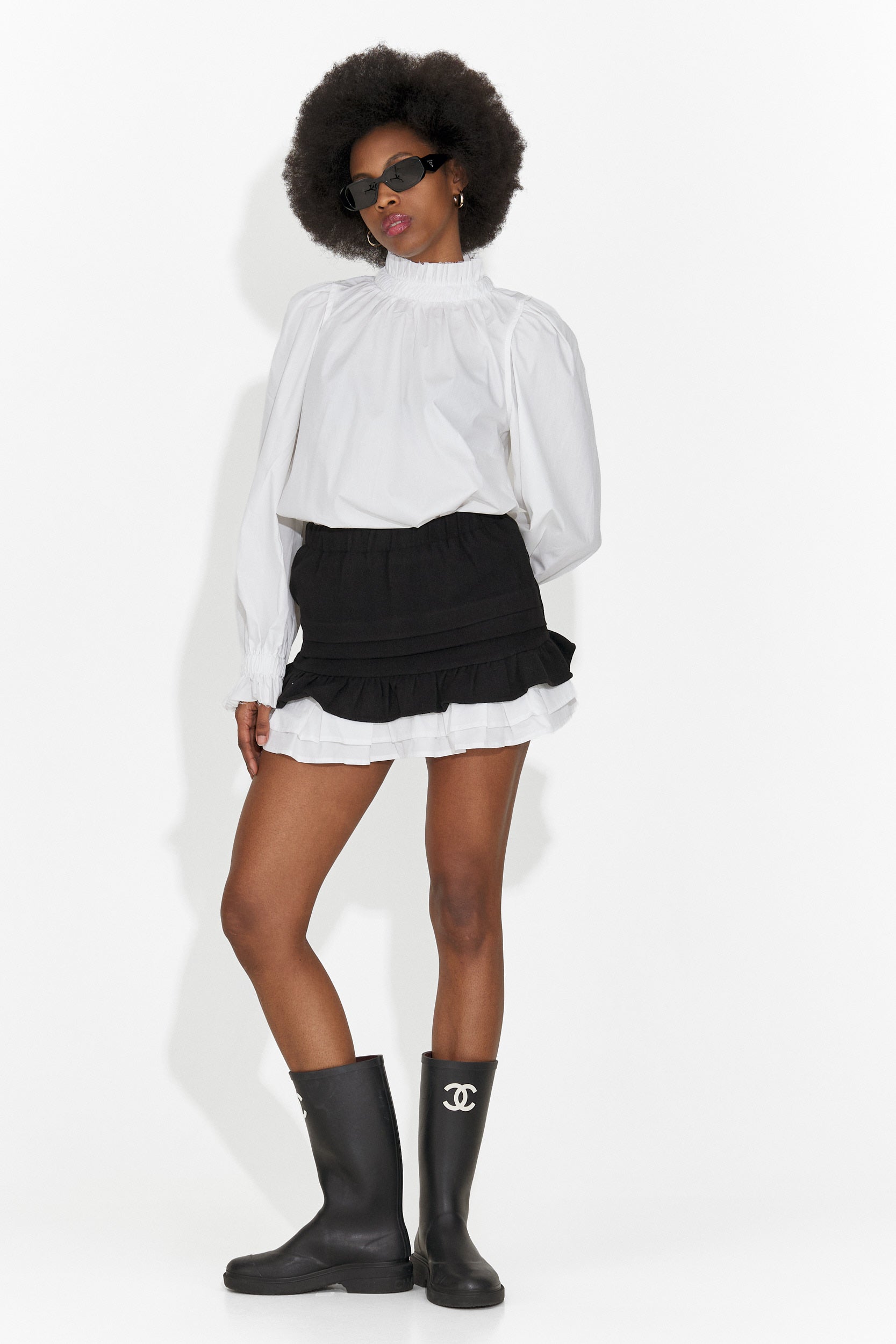 Gonna Casual Nera di Helenia Bogas per Donne