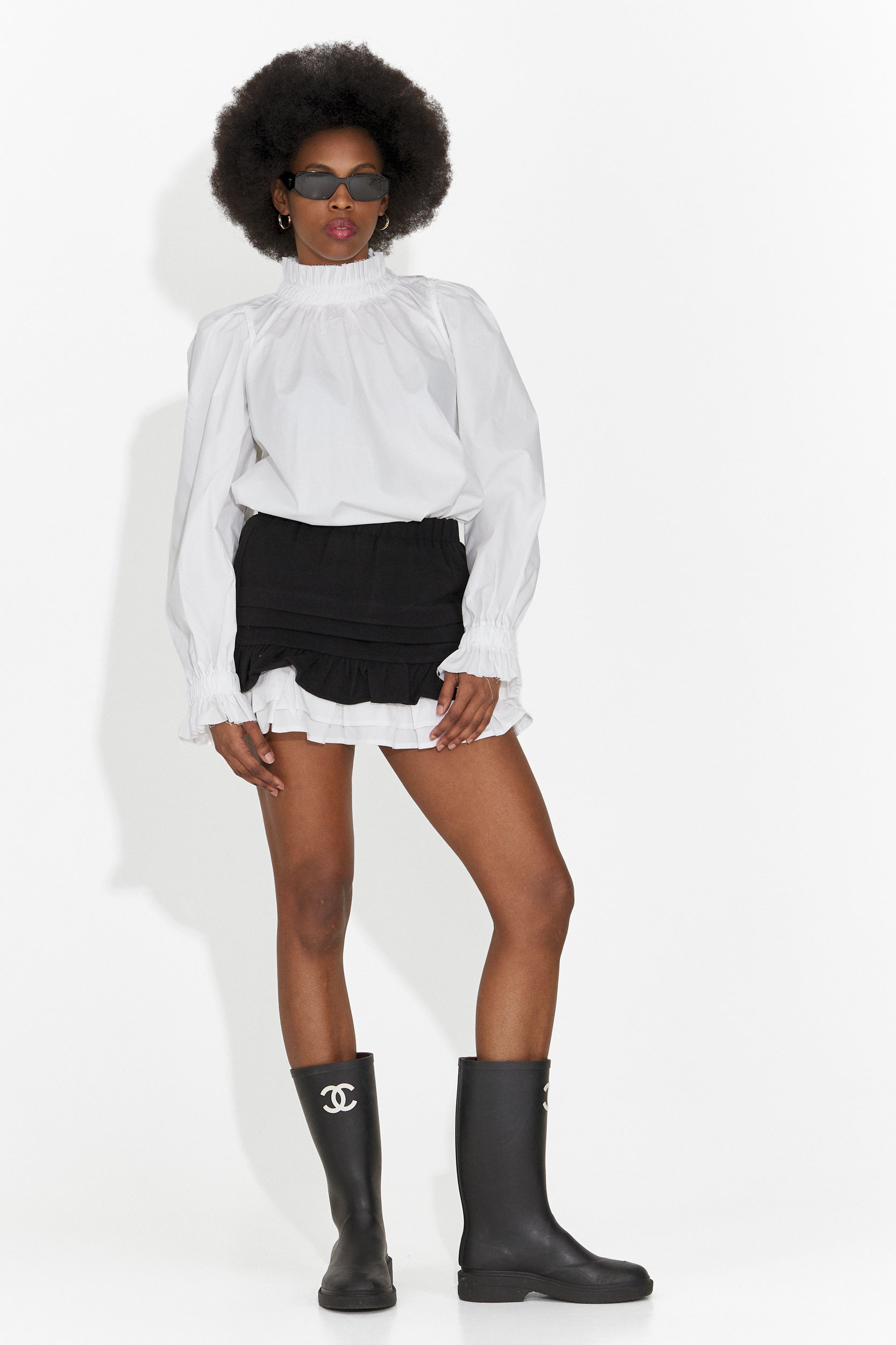 Gonna Casual Nera di Helenia Bogas per Donne