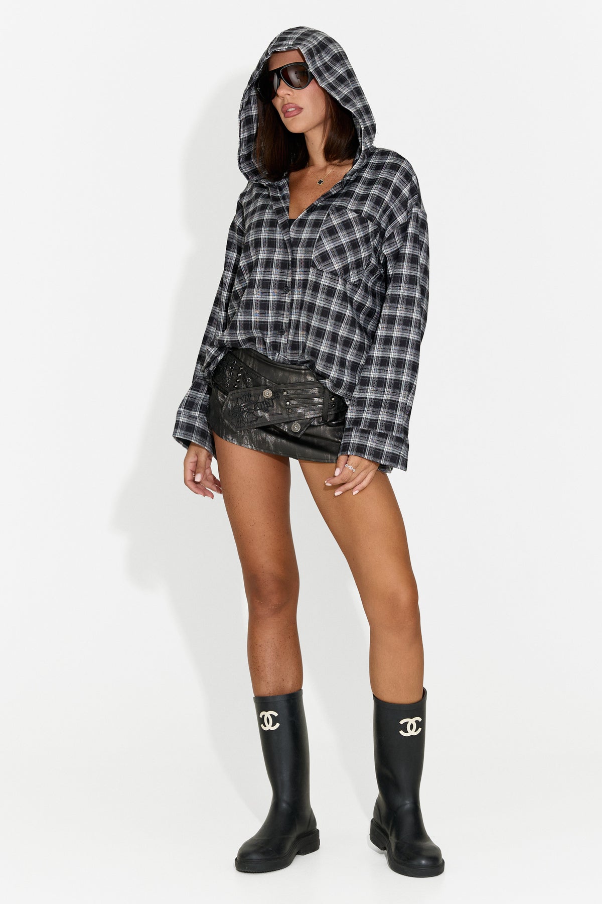 Gonna da donna casual nera Versona Bogas