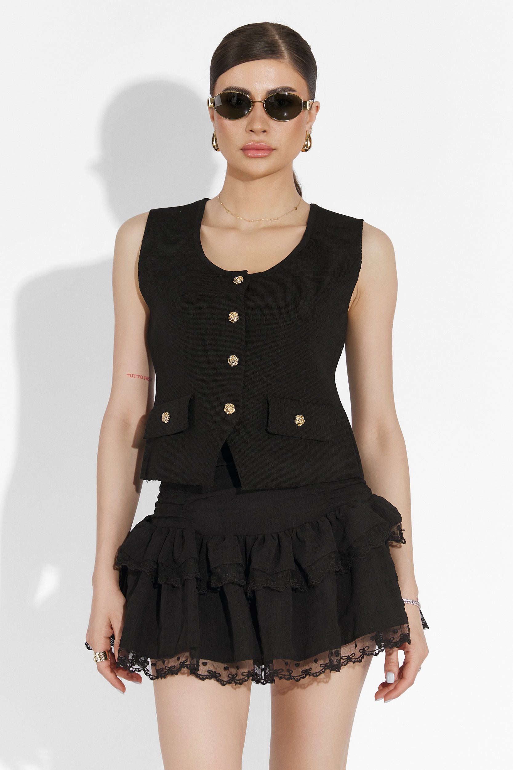 Gonna casual nera da donna Alarcon Bogas