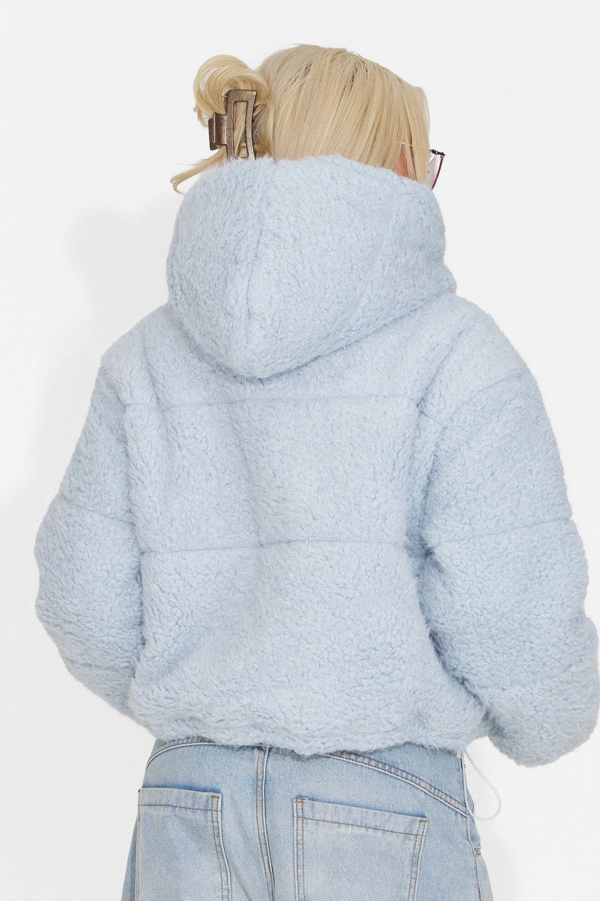 Geaca casual bleu Derenoena Bogas