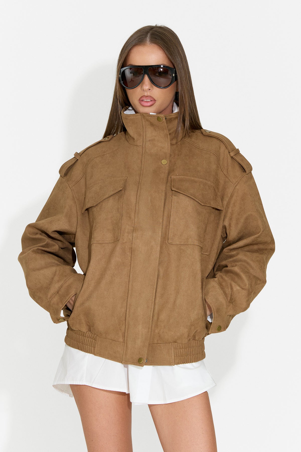 Giacca casual da donna beige Renoya Bogas
