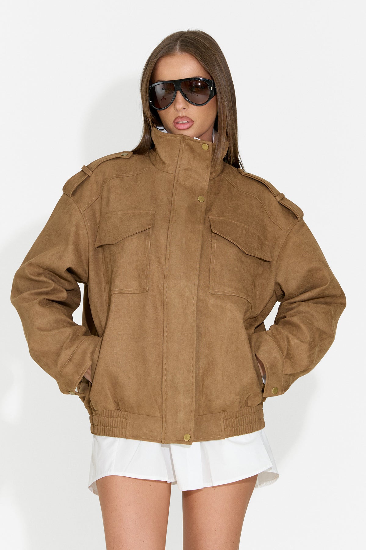 Giacca casual da donna beige Renoya Bogas