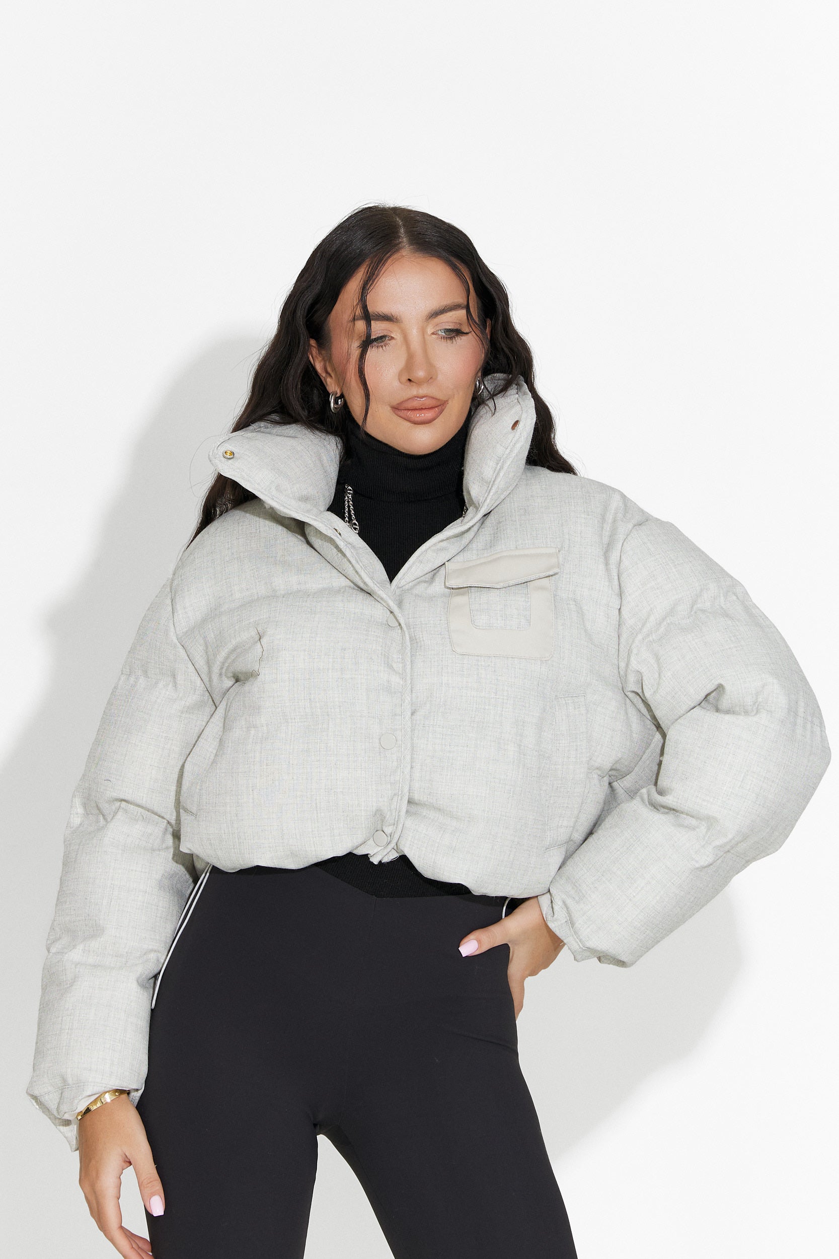 Giacca Casual Grigia da Donna di Elvora Bogas