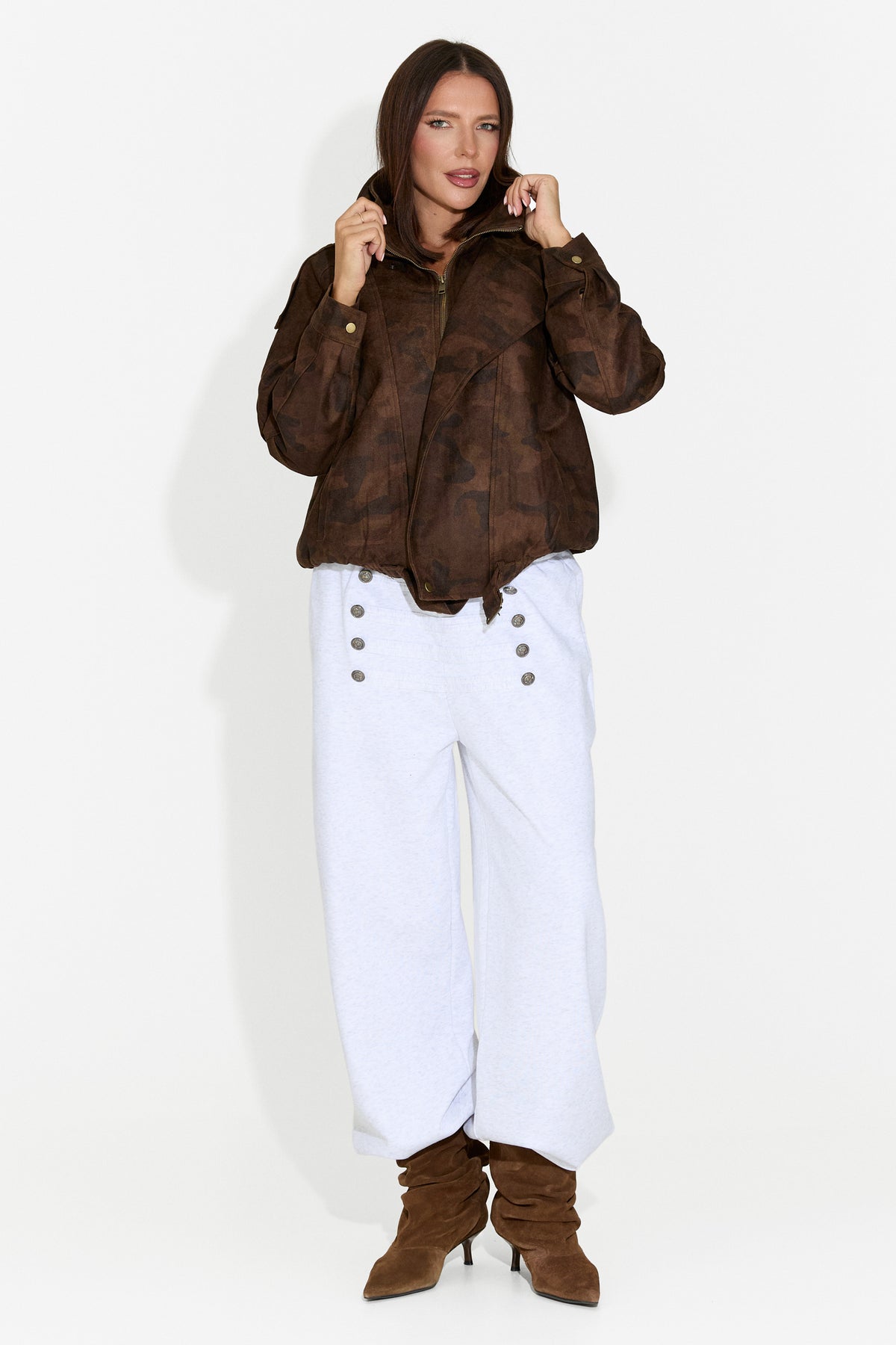 Giacca casual da donna marrone Doznova Bogas