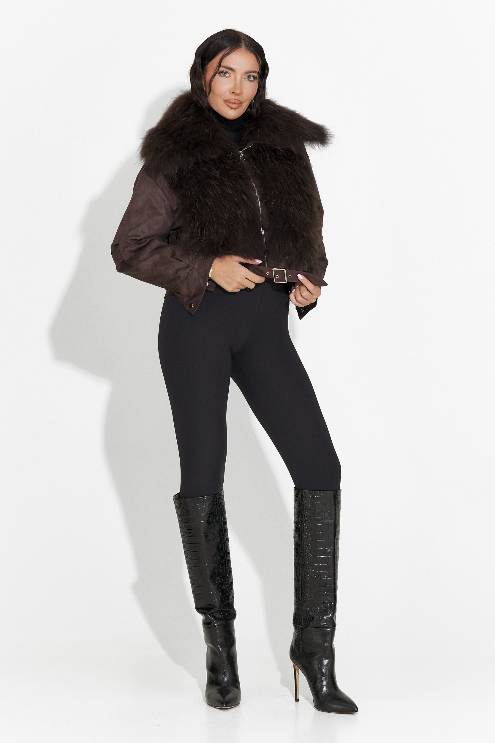 Giacca casual marrone da donna Dresara Bogas