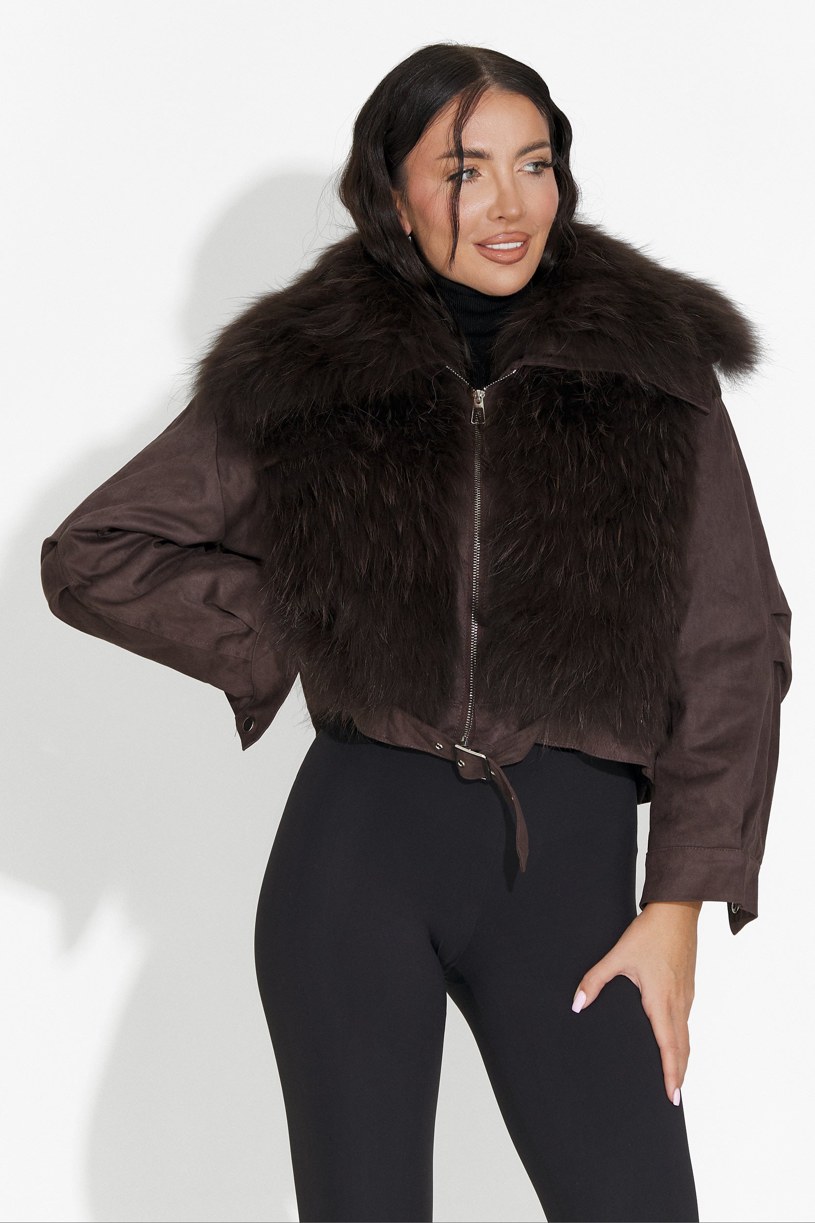 Giacca casual marrone da donna Dresara Bogas