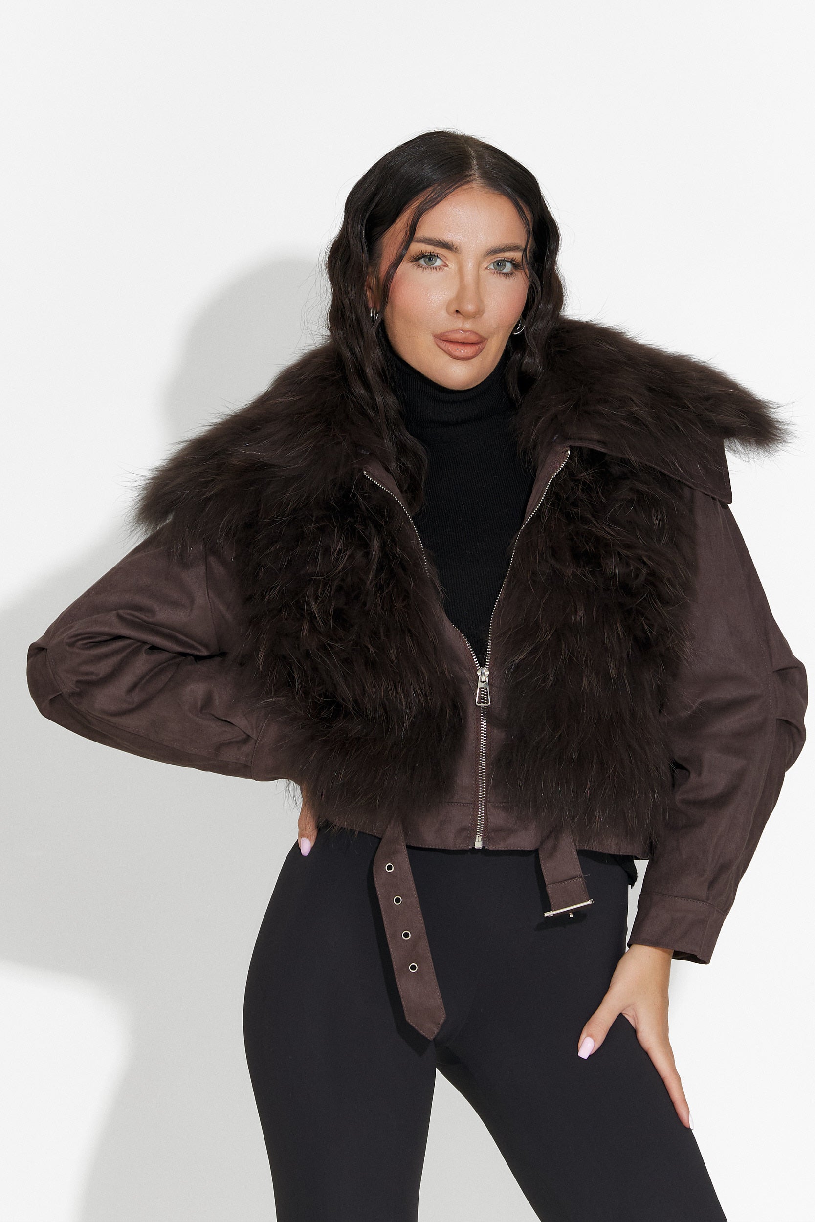 Giacca casual marrone da donna Dresara Bogas