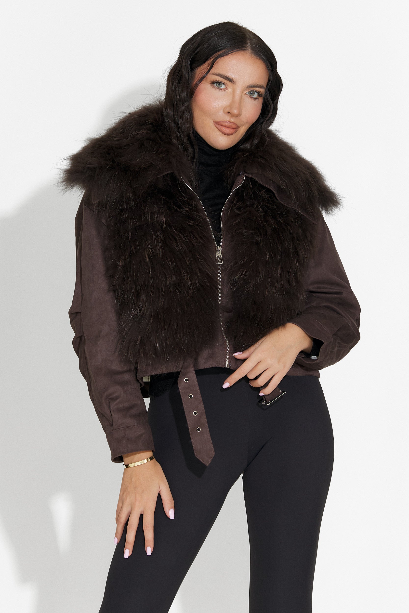 Giacca casual marrone da donna Dresara Bogas