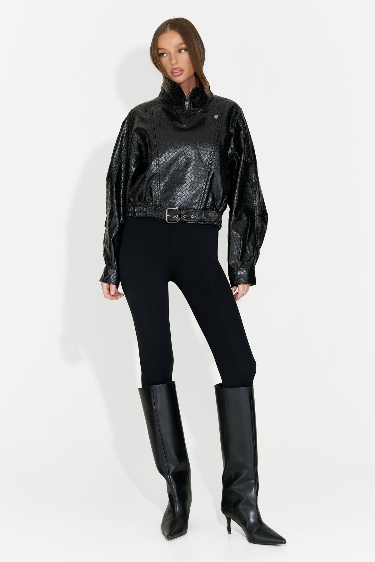 Giacca casual da donna nera Gruroyena Bogas