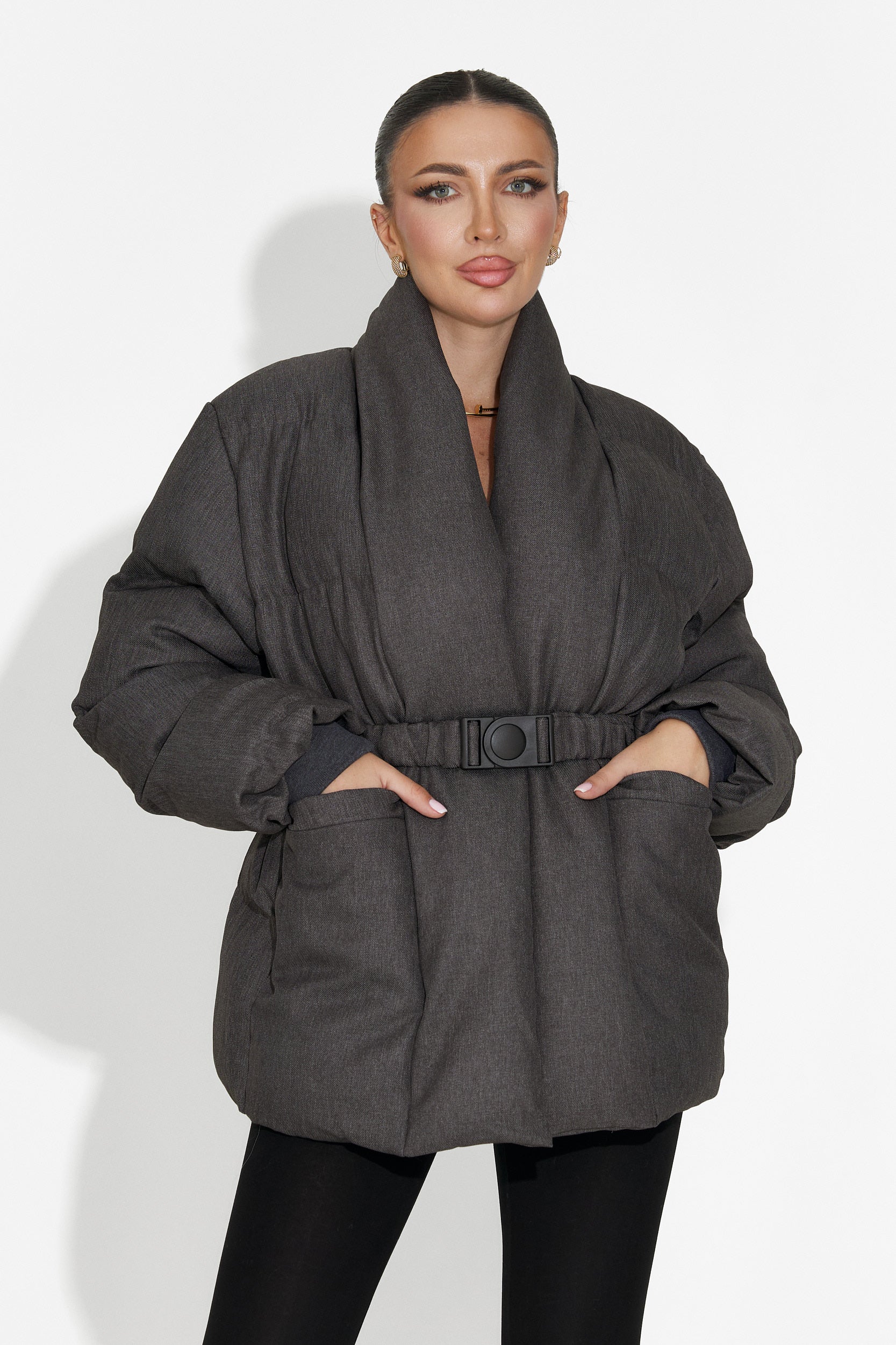 Giacca Grigia da Donna di Kathea Bogas