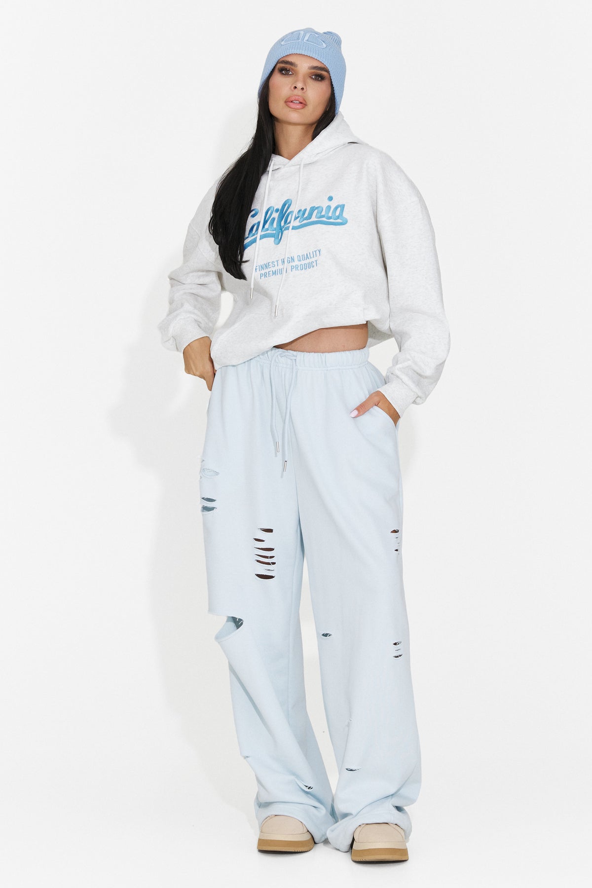 Hanorac casual gri Velzeisa Bogas