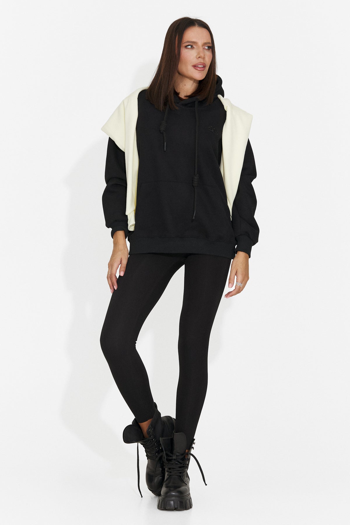 Hanorac casual negru Ciratonia Bogas