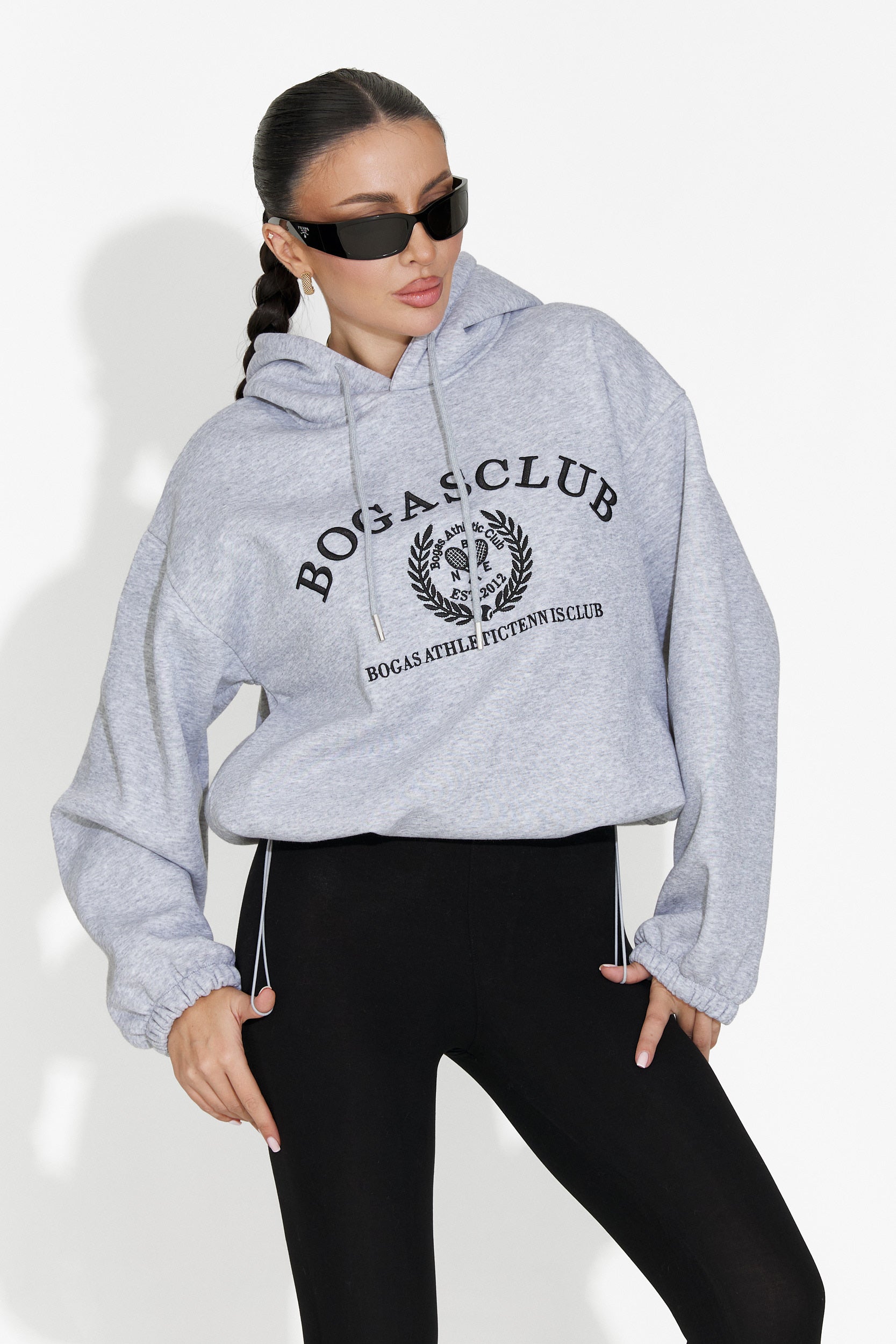 Felpa Casual Grigia da Donna Rinalis Bogas
