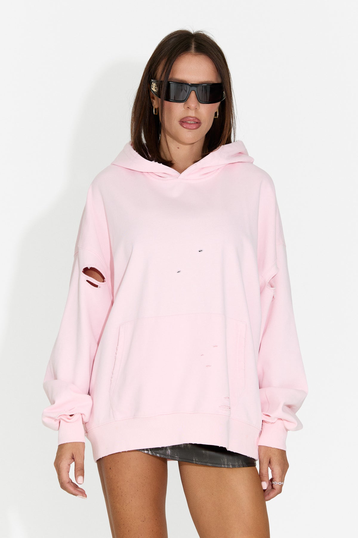 Felpa da donna casual rosa Kaisa Bogas