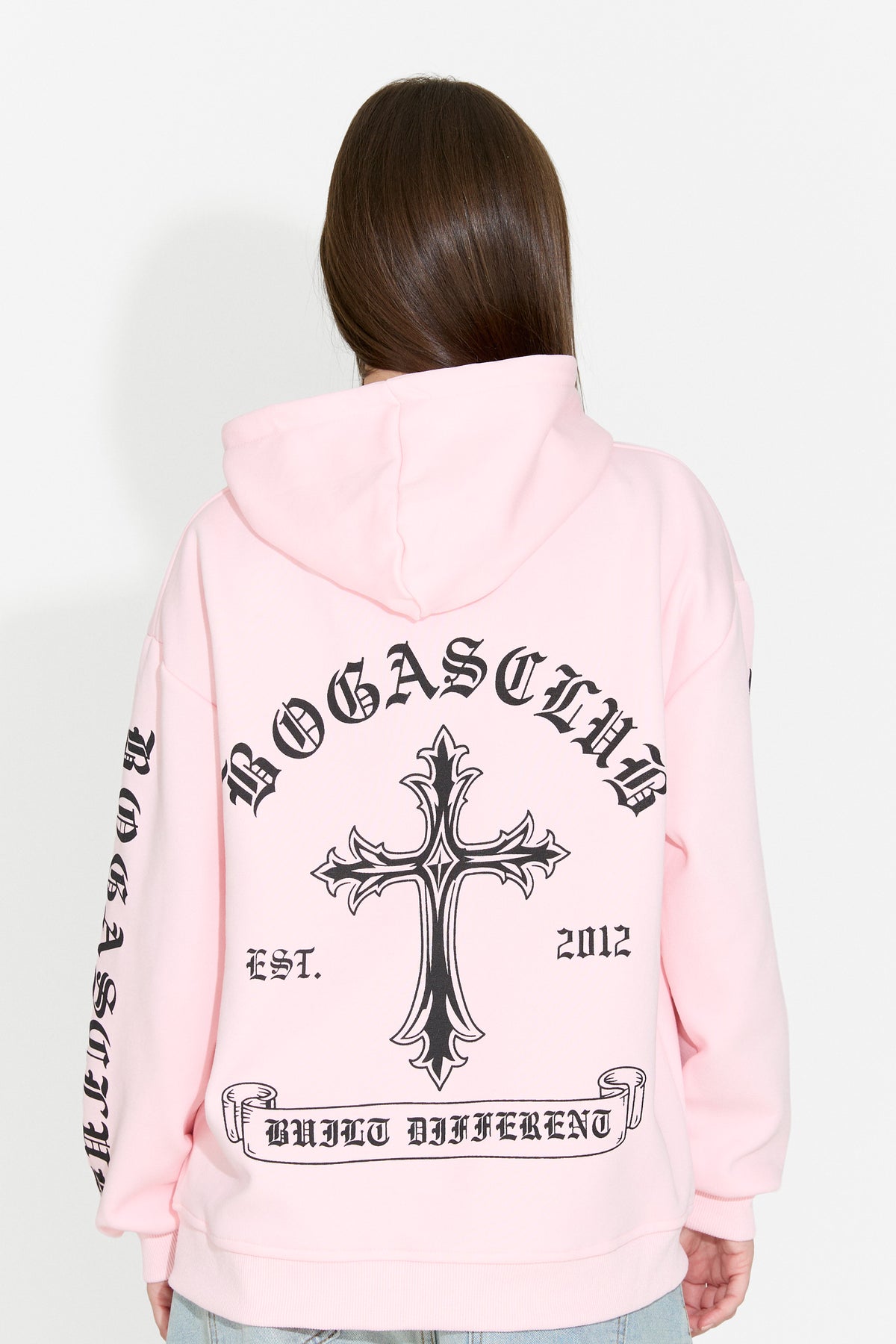 Felpa da donna casual rosa Perdela Bogas