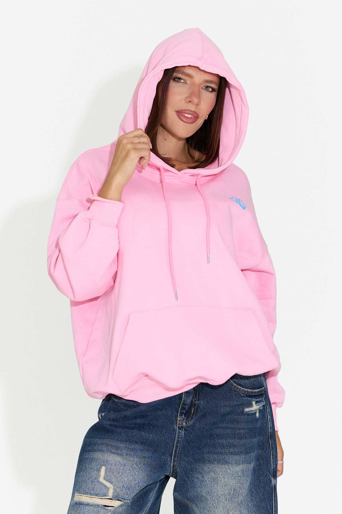 Felpa da donna casual rosa Rates Bogas