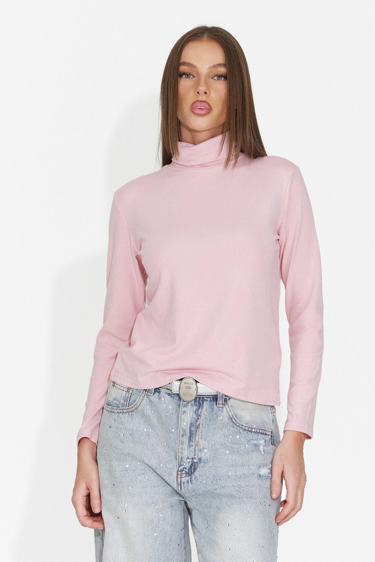 Helanca casual roz Grunliza Bogas