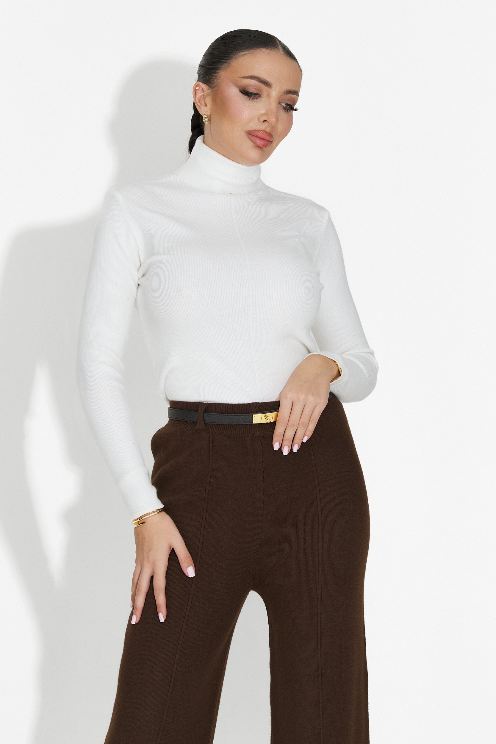 Casuale maglione bianco da donna Invera Bogas