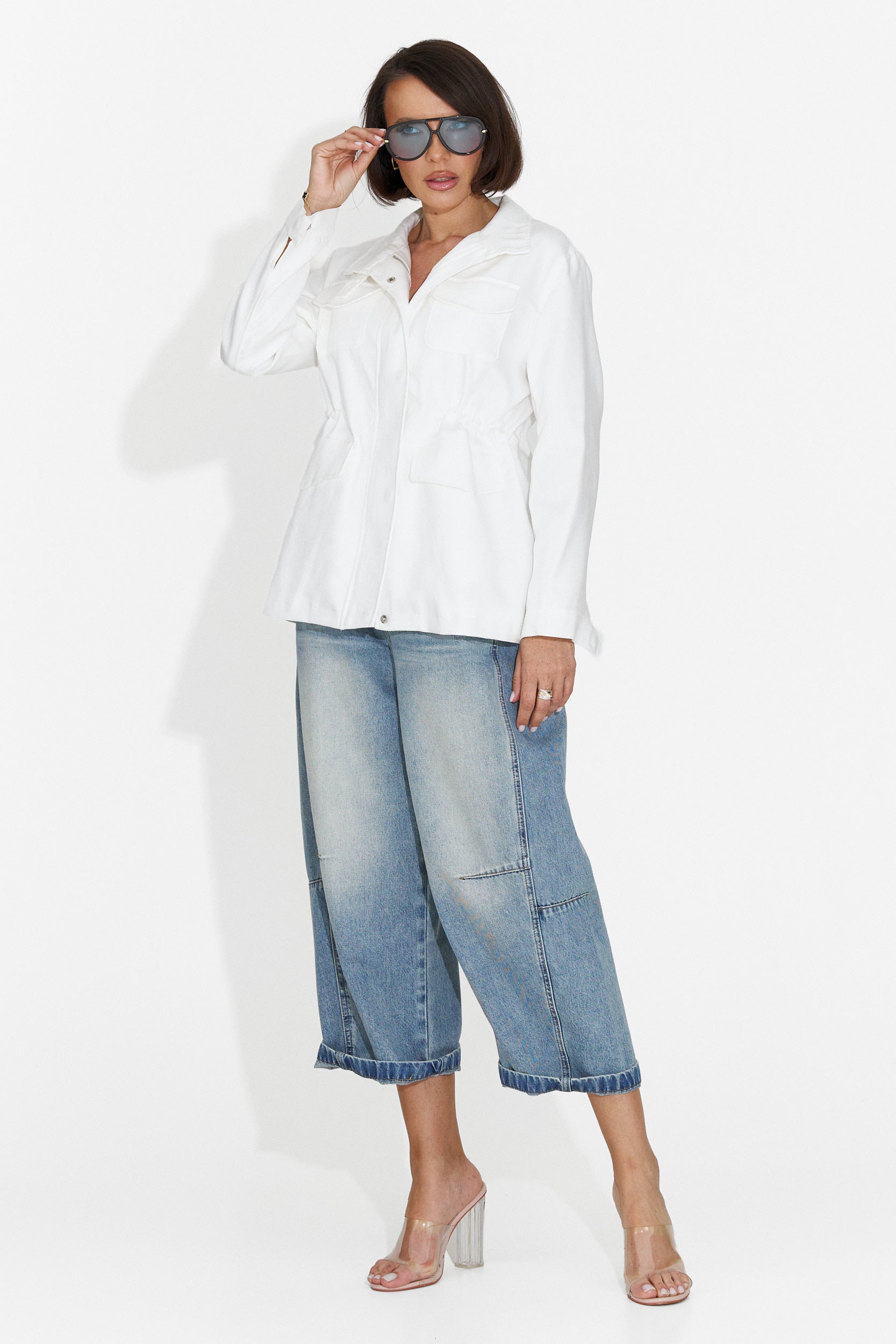 Giacca Casual Bianca da Donna di Fresia Bogas