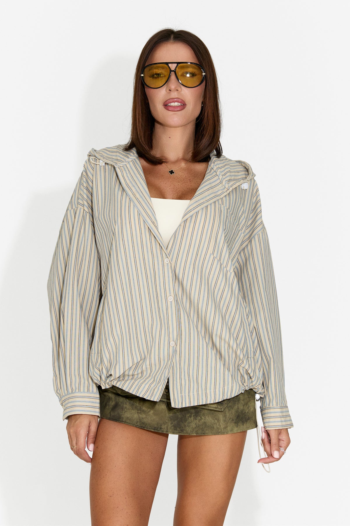 Giacca da donna casual beige Bursanty Bogas