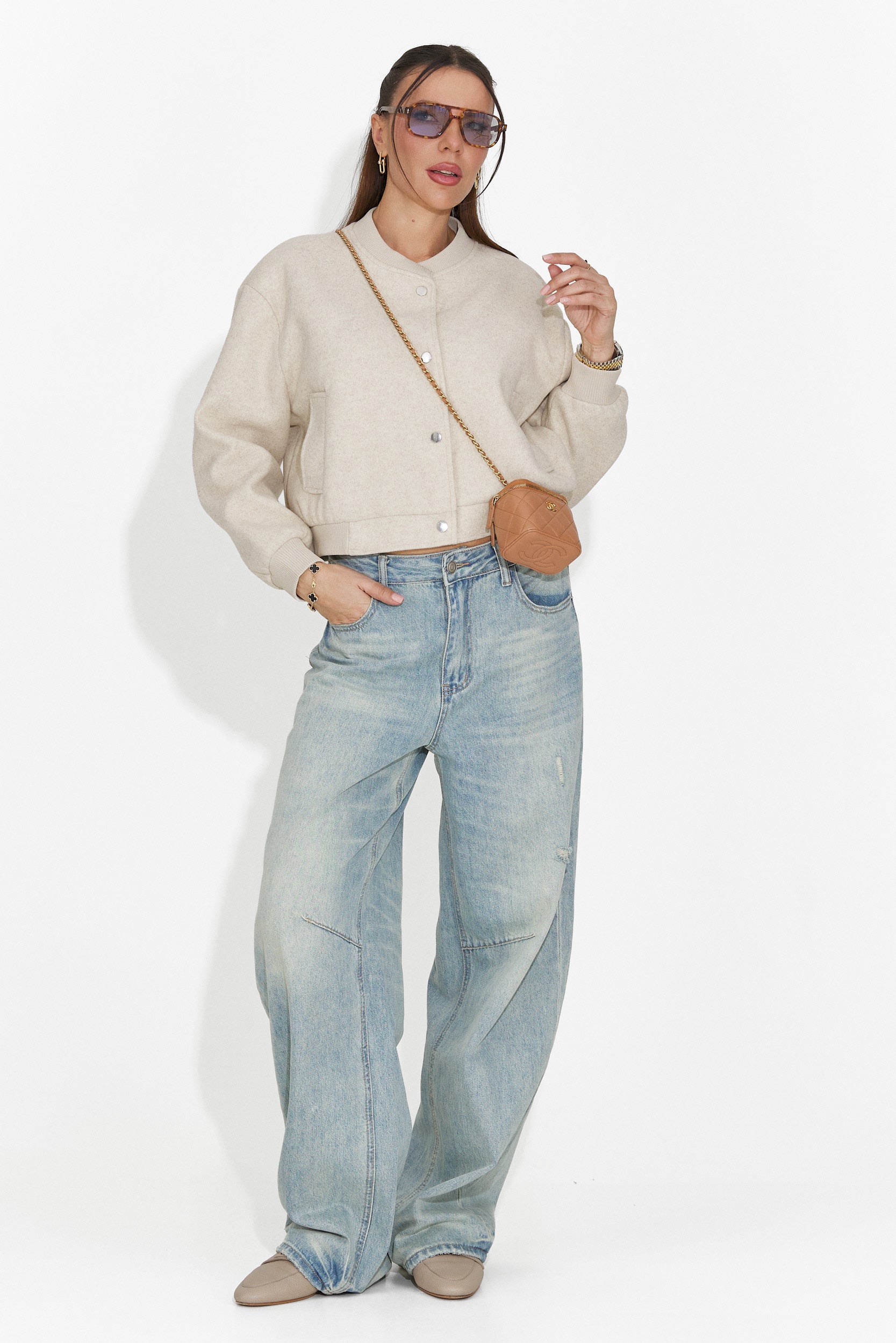 Giacca Casual Beige da Donna di Gineta Bogas