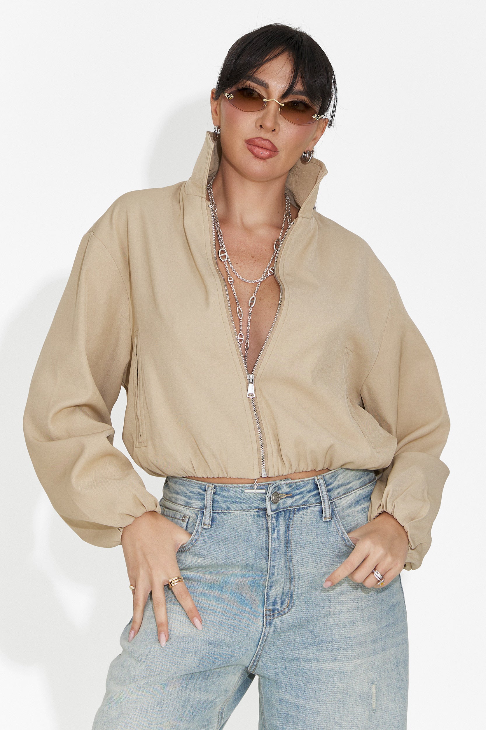 Giacca Casual Beige da Donna di Giona Bogas