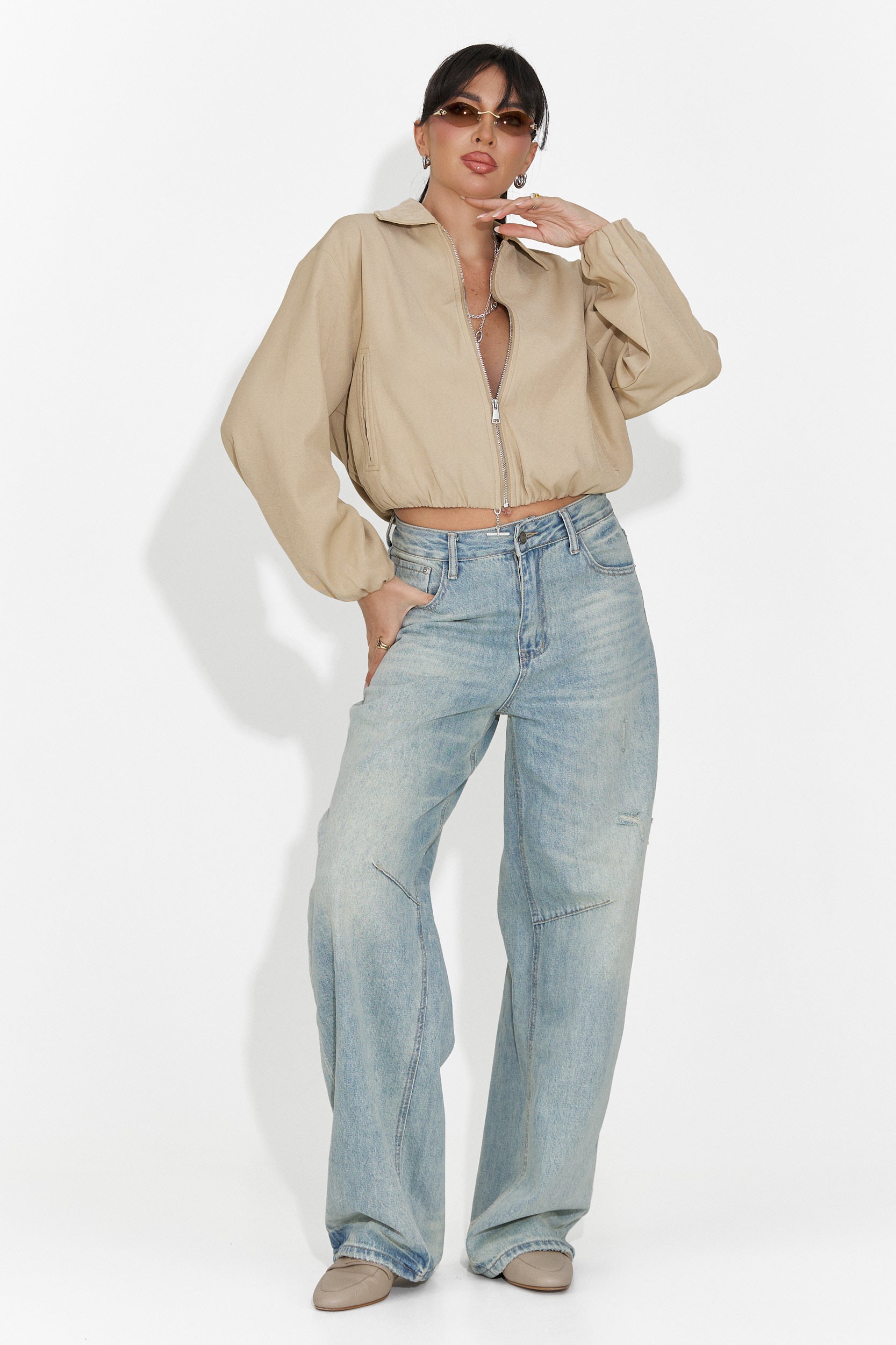 Giacca Casual Beige da Donna di Giona Bogas