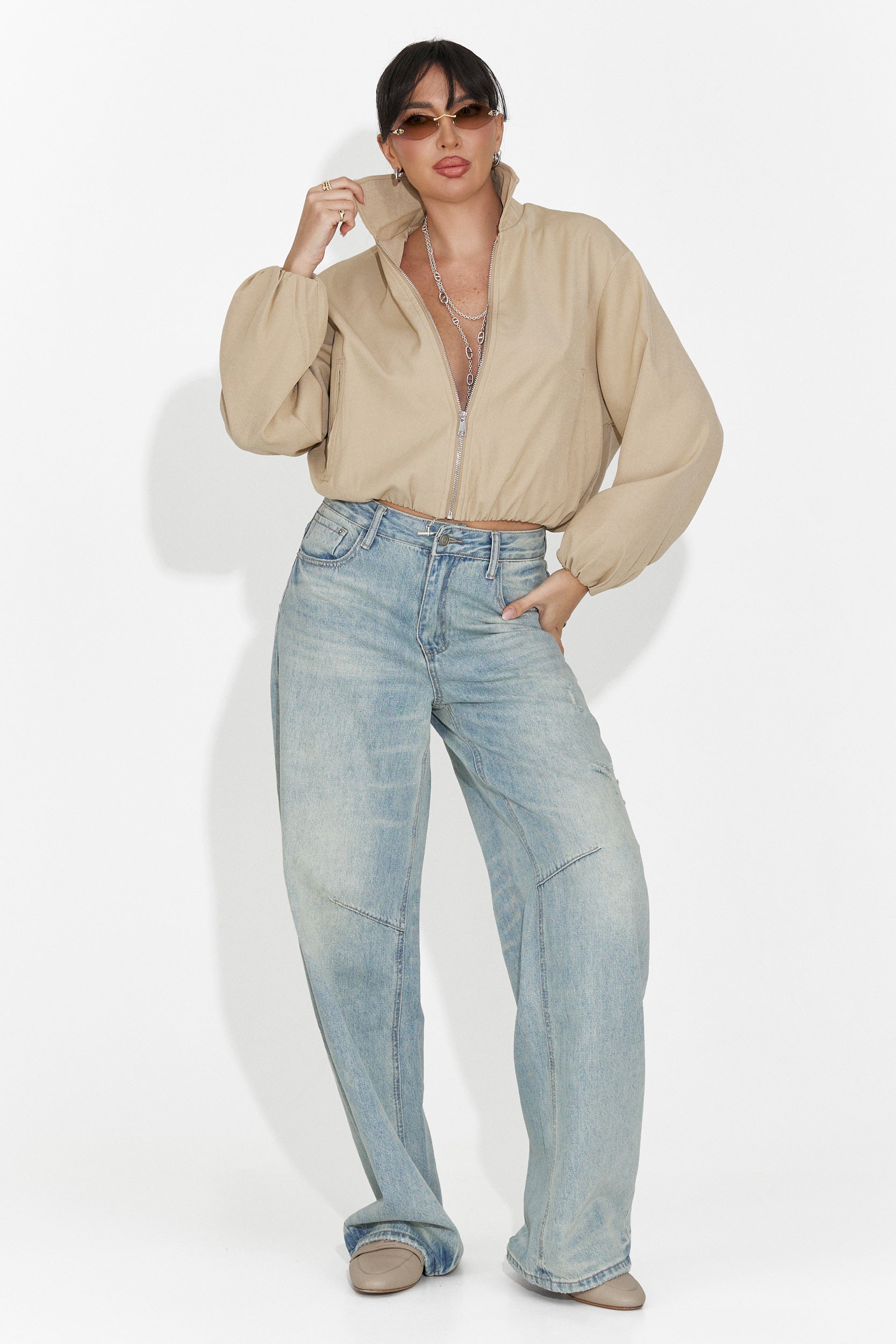 Giacca Casual Beige da Donna di Giona Bogas
