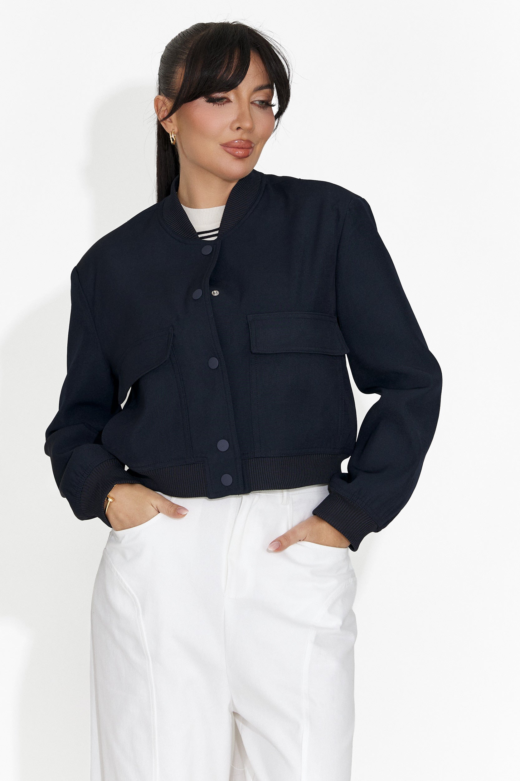 Giacca Casual Blu Navy da Donna di Cataleia Bogas