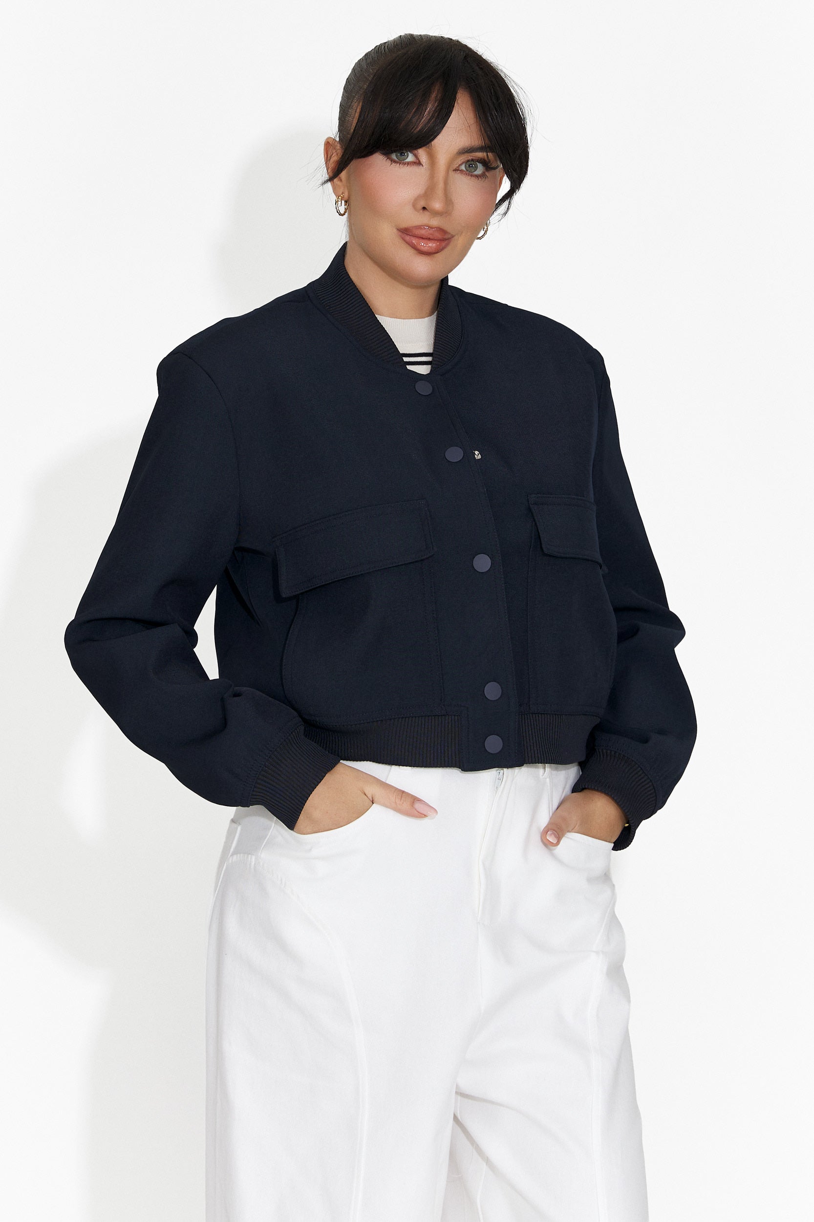 Giacca Casual Blu Navy da Donna di Cataleia Bogas