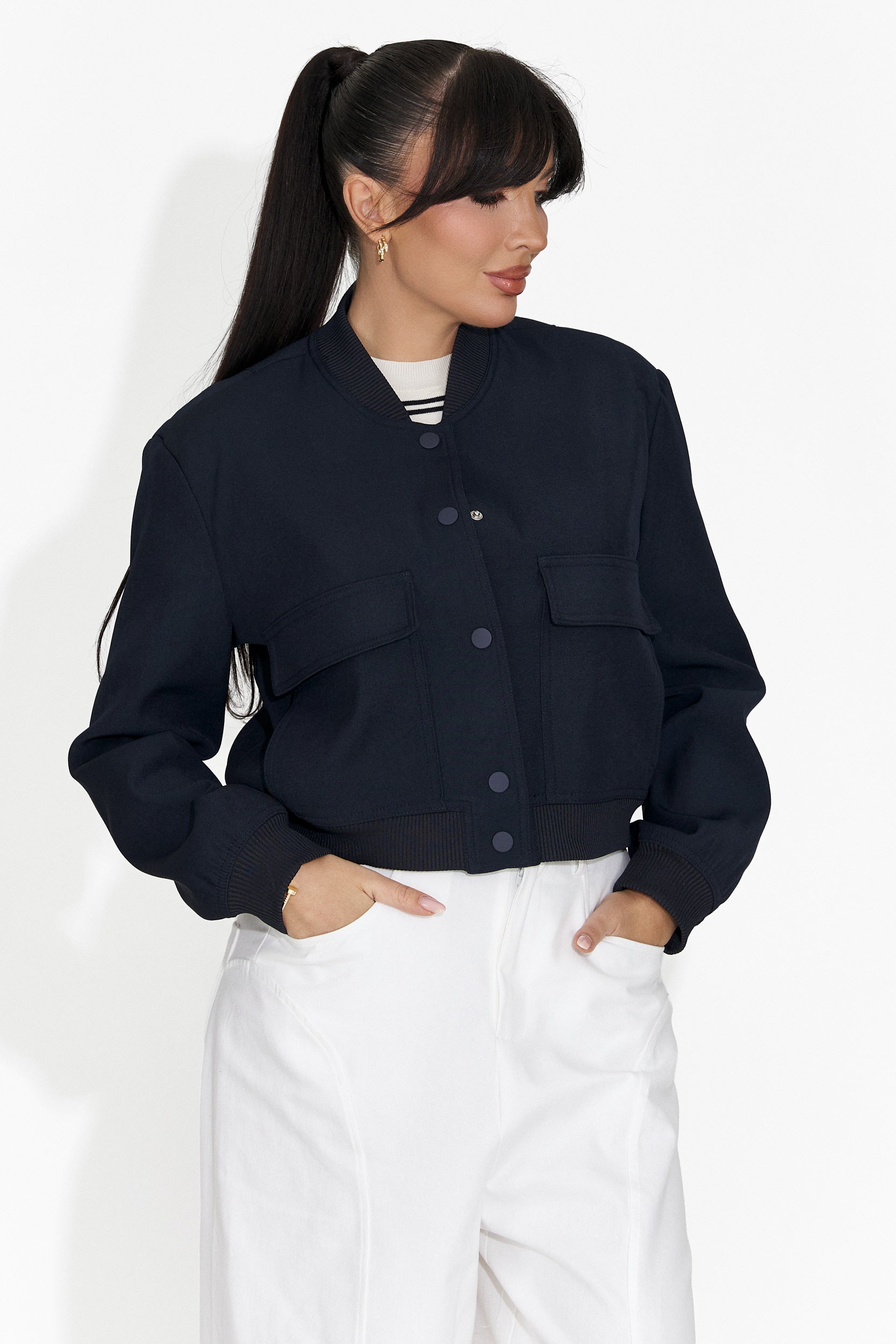 Giacca Casual Blu Navy da Donna di Cataleia Bogas