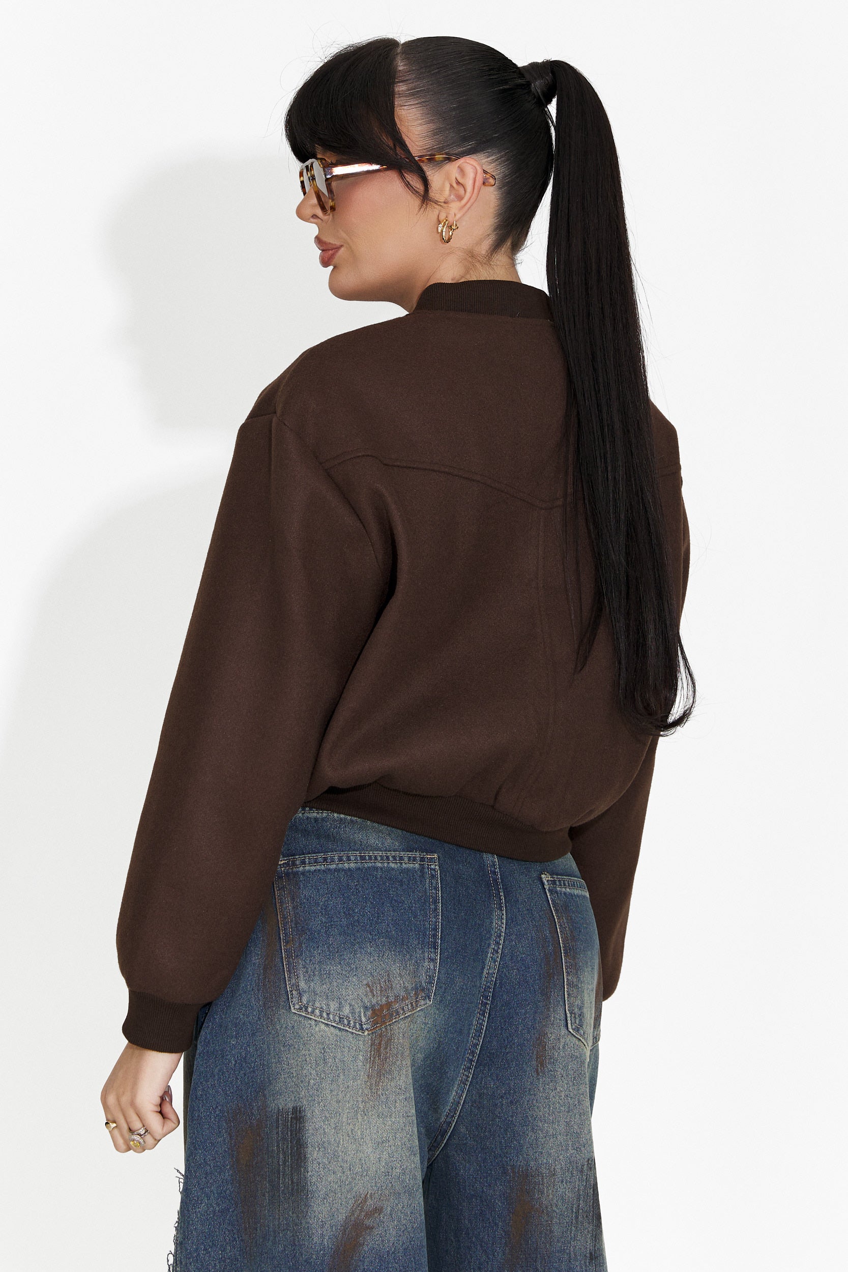 Giacca Casual Marrone da Donna di Gineta Bogas