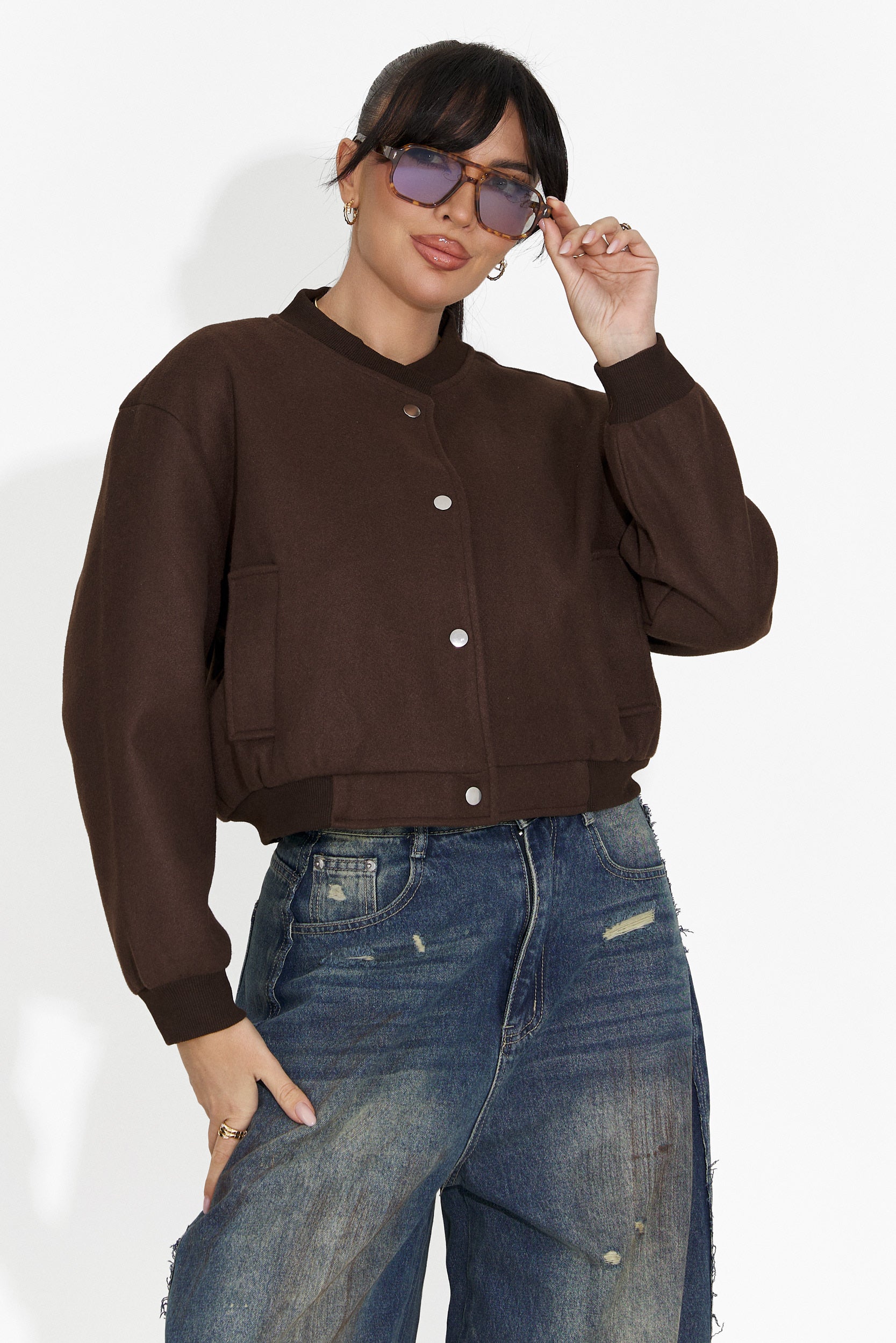 Giacca Casual Marrone da Donna di Gineta Bogas