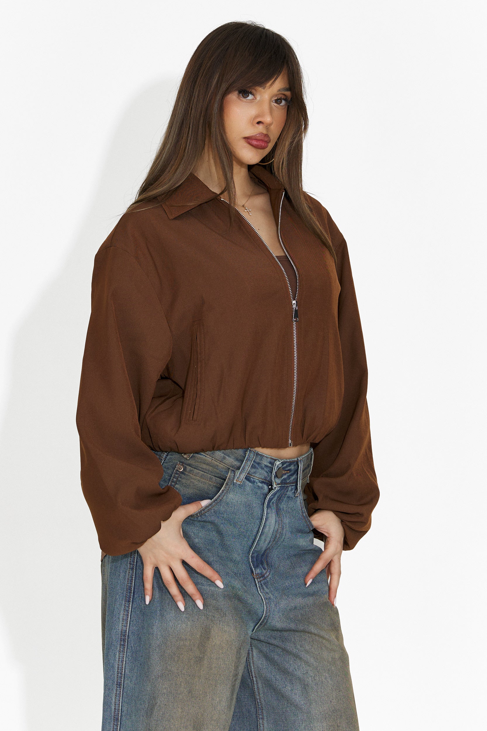 Giacca Casual Marrone da Donna di Giona Bogas
