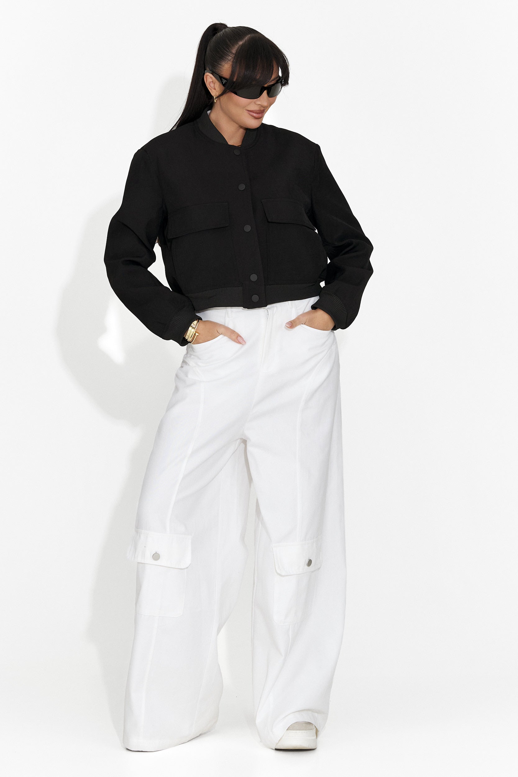 Giacca Casual Nera da Donna di Cataleia Bogas