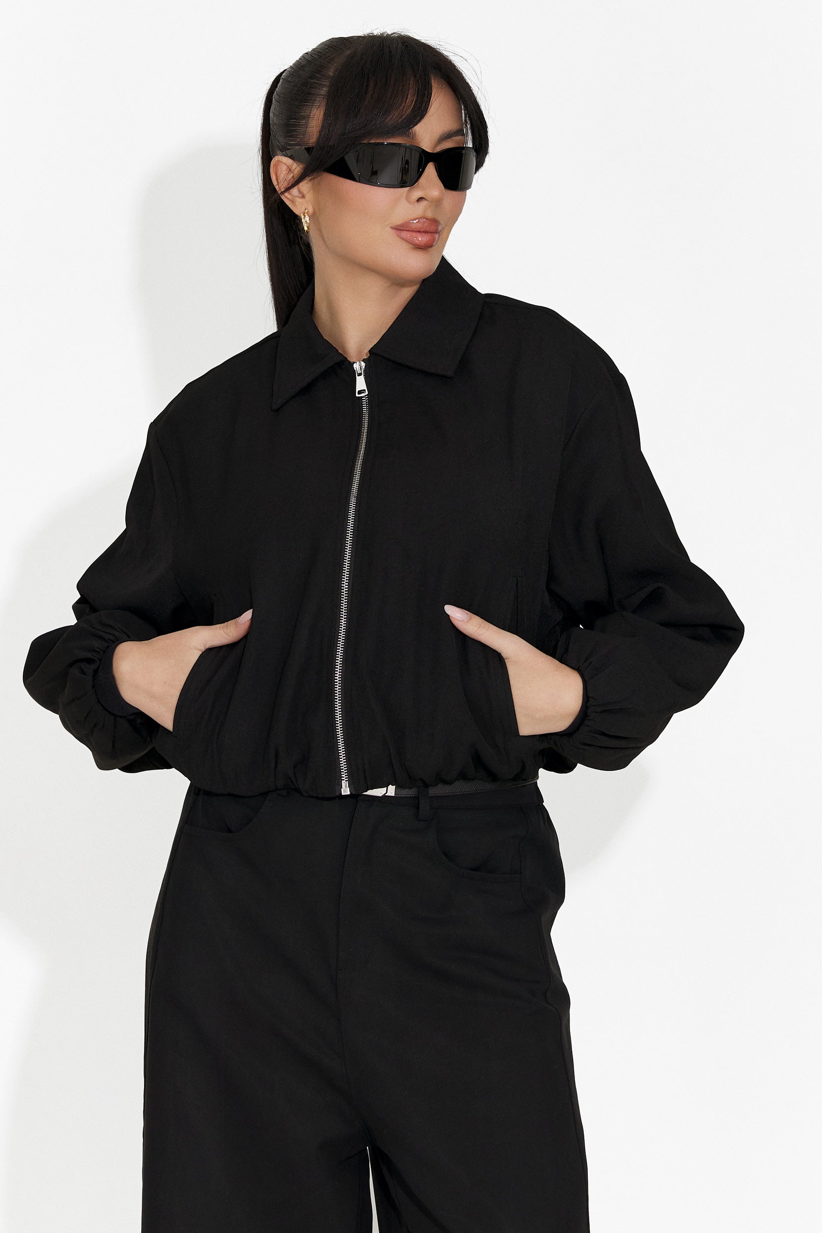 Giacca Casual Nera da Donna di Giona Bogas
