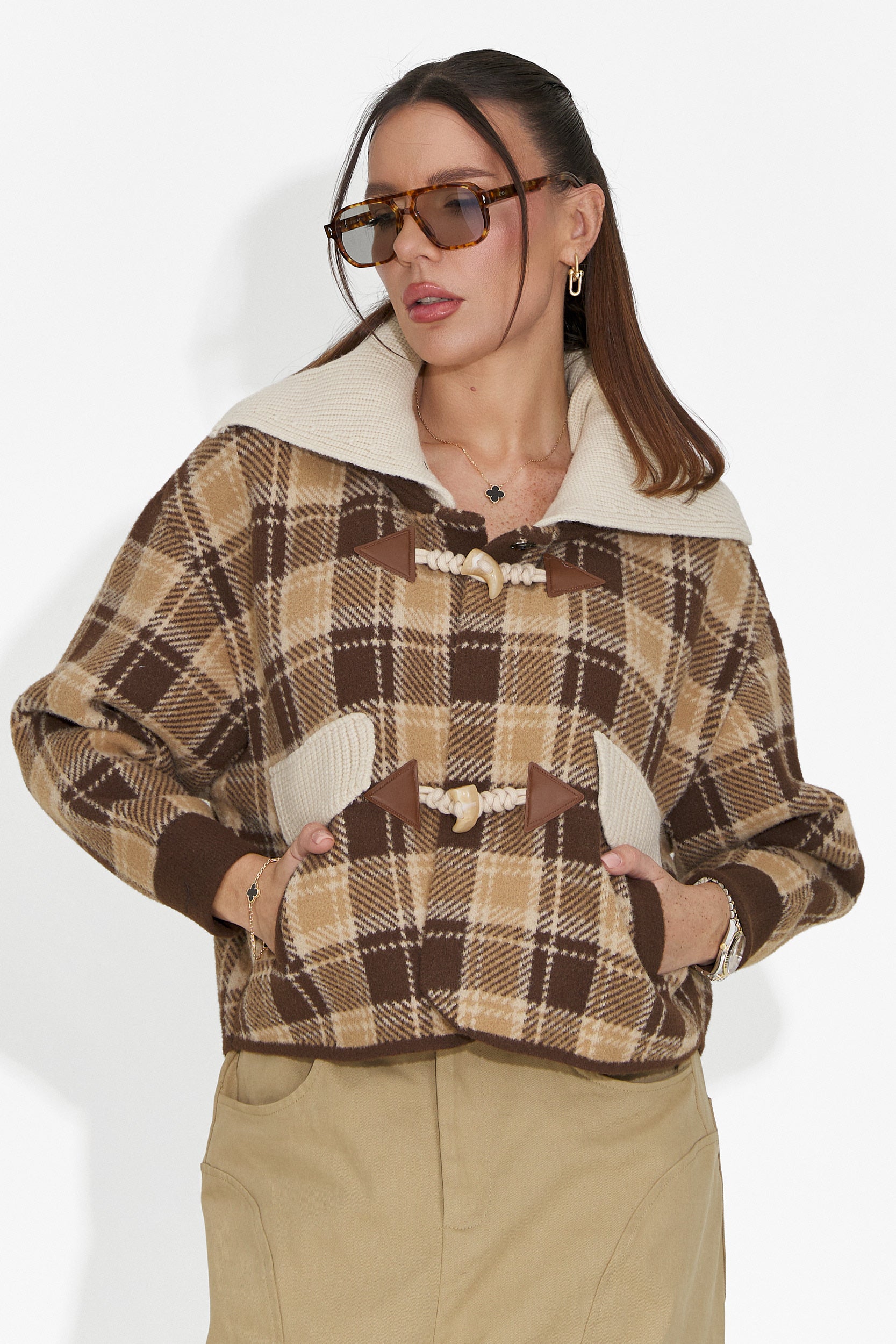 Elegante giacca blu mare da donna Pretay Bogas