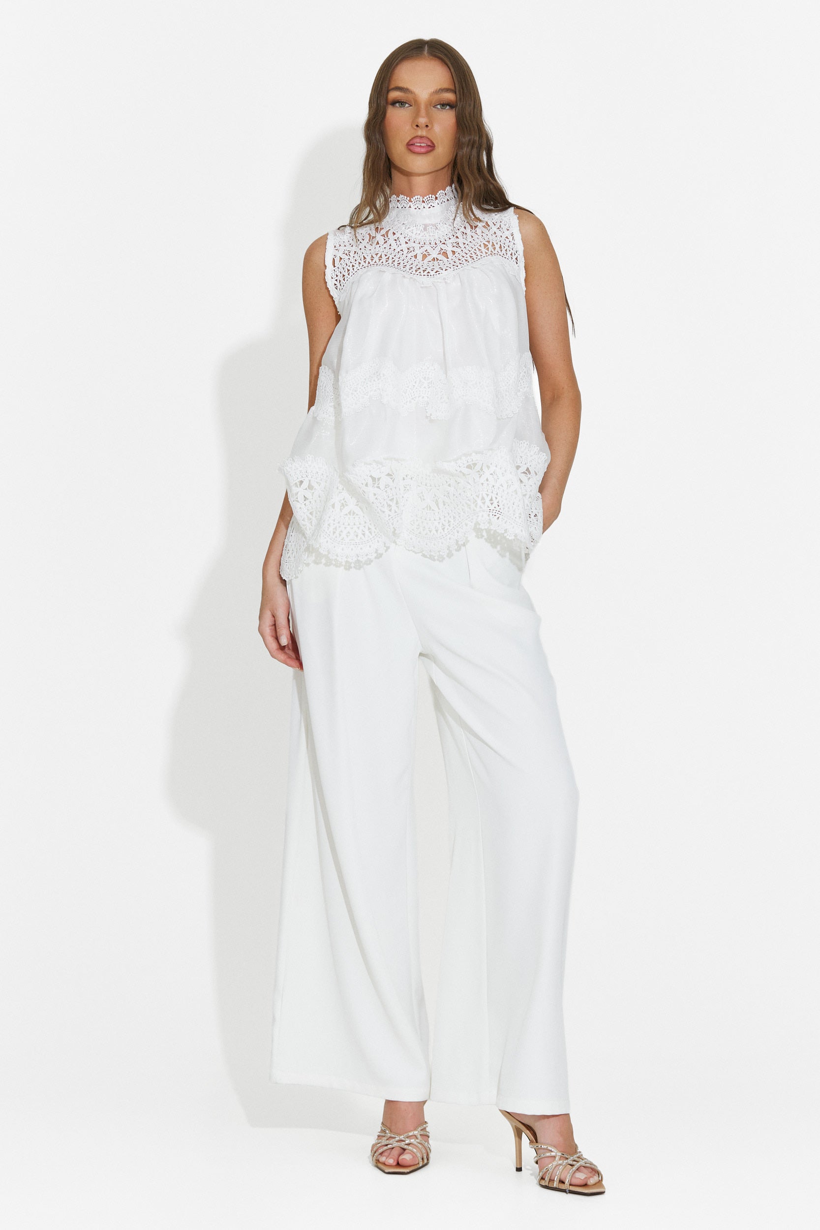 Canotta donna casual bianca Vysra Bogas