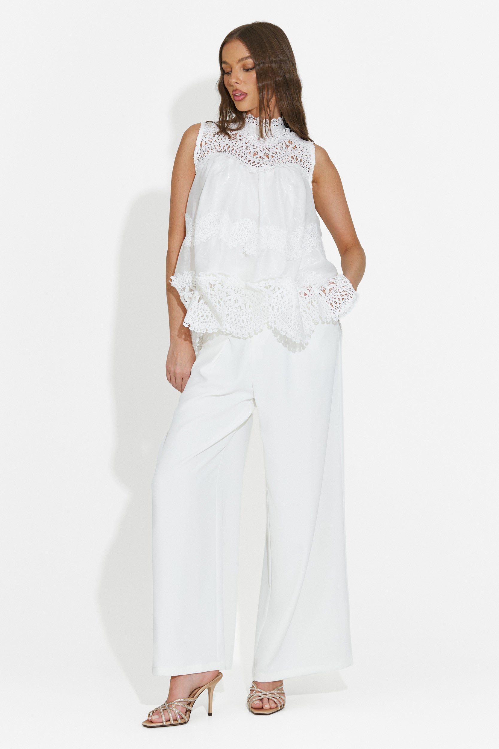 Canotta donna casual bianca Vysra Bogas