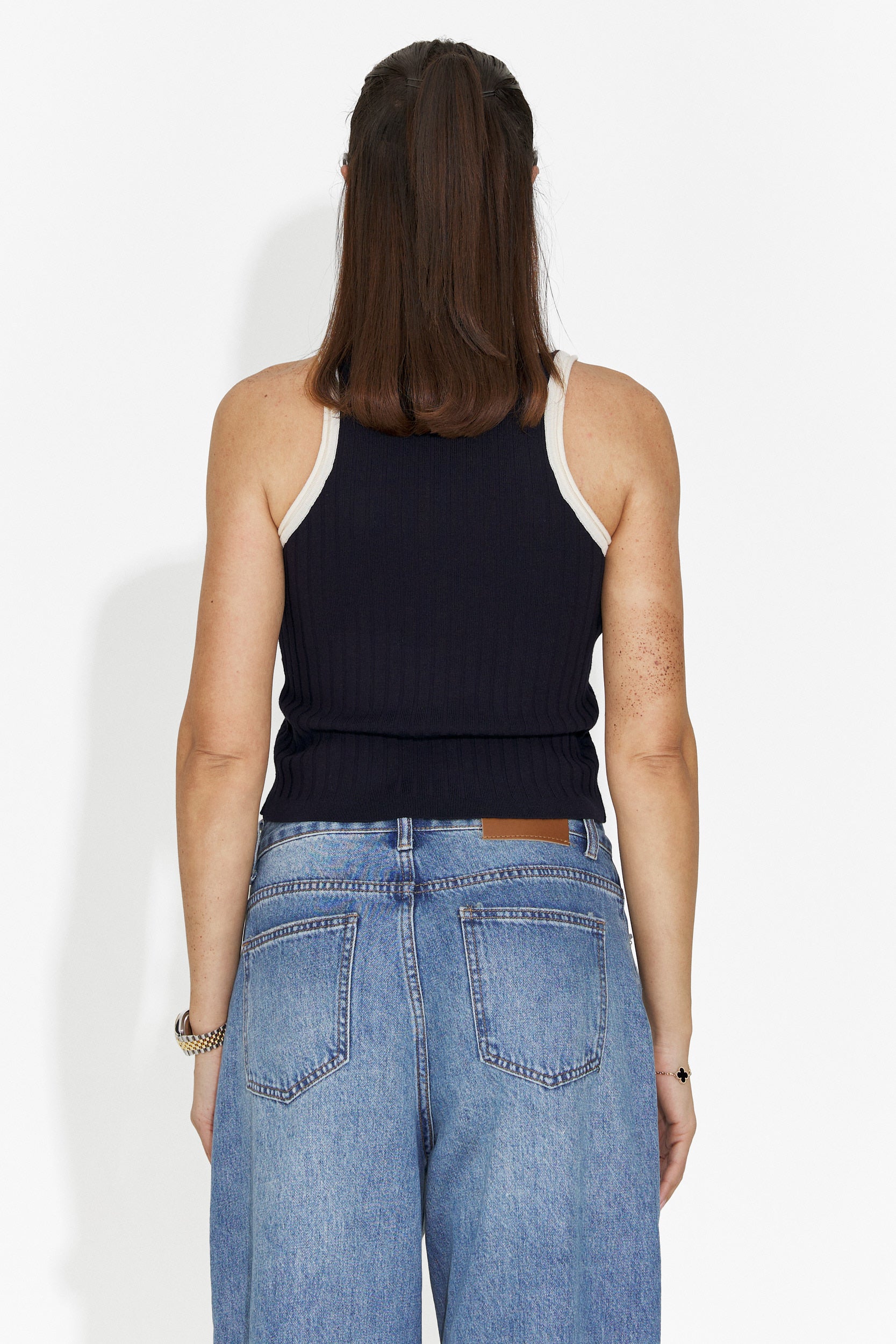 Top casual blu navy per donne di Catarina Bogas